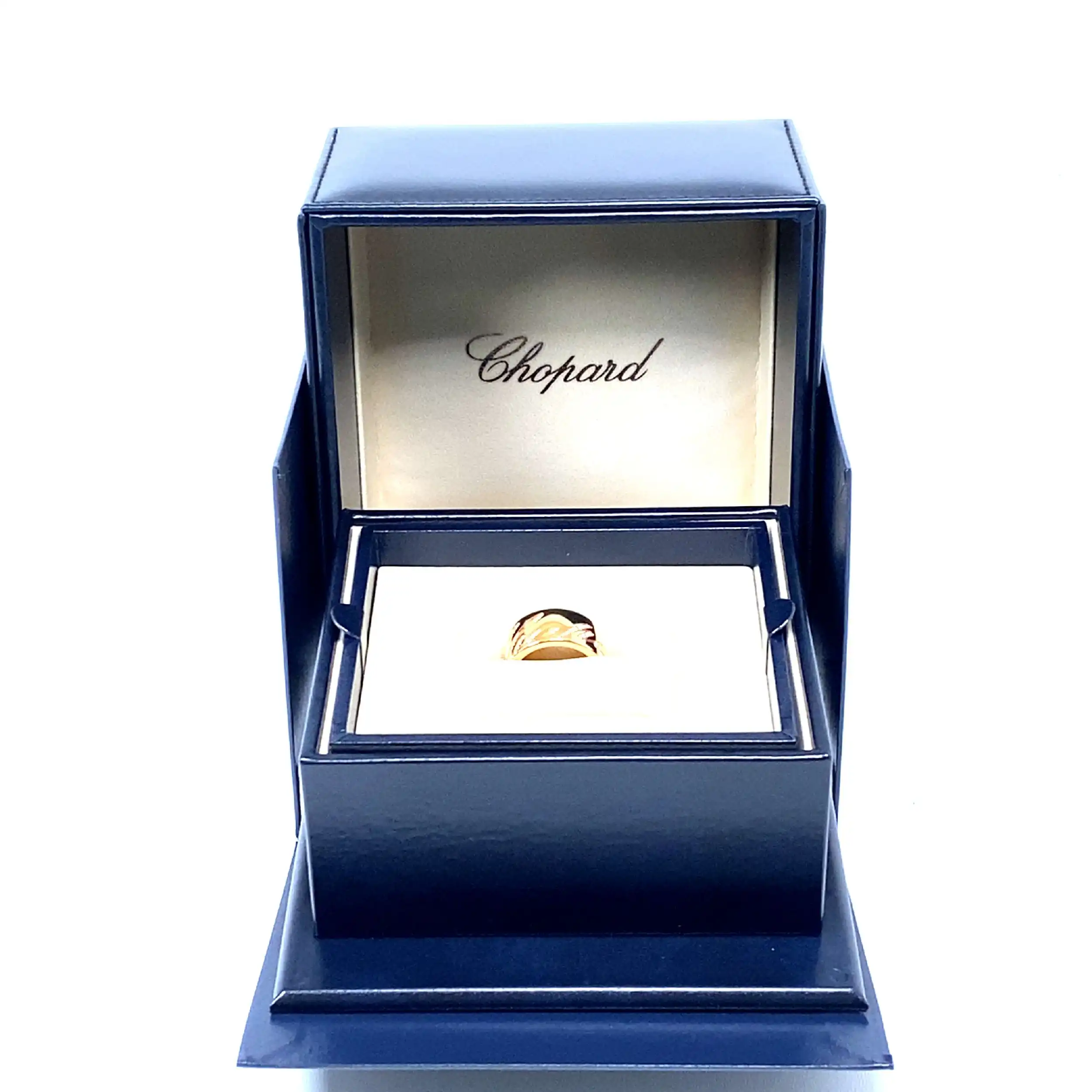 Ring Rotgold Chopard Chopardissimo mit Brillanten mit Box und Papieren Ring Rotgold Chopard Chopardissimo mit Brillanten mit Box und Papieren