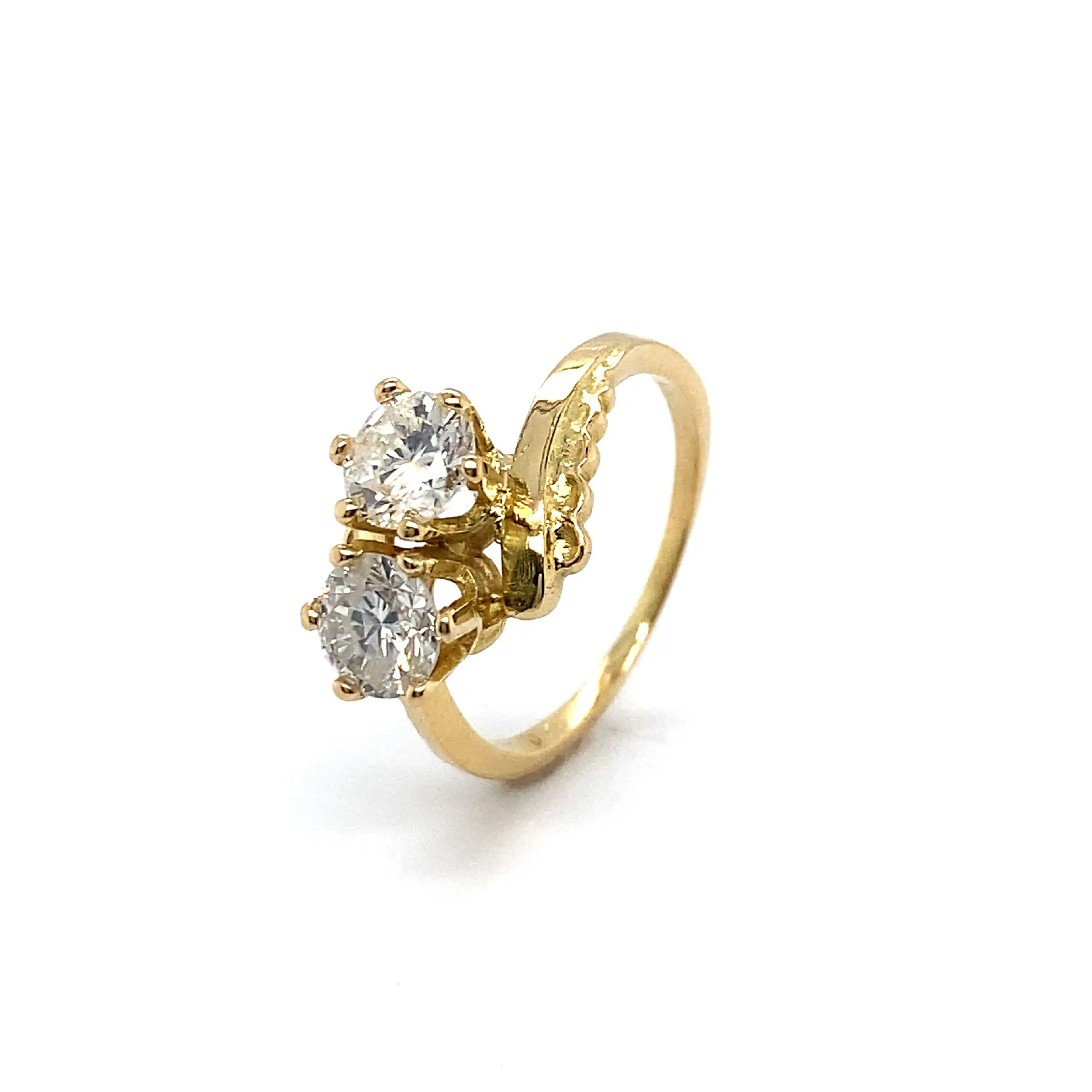 Ring Gelbold mit 2 Brillanten Ring Gelbold mit 2 Brillanten