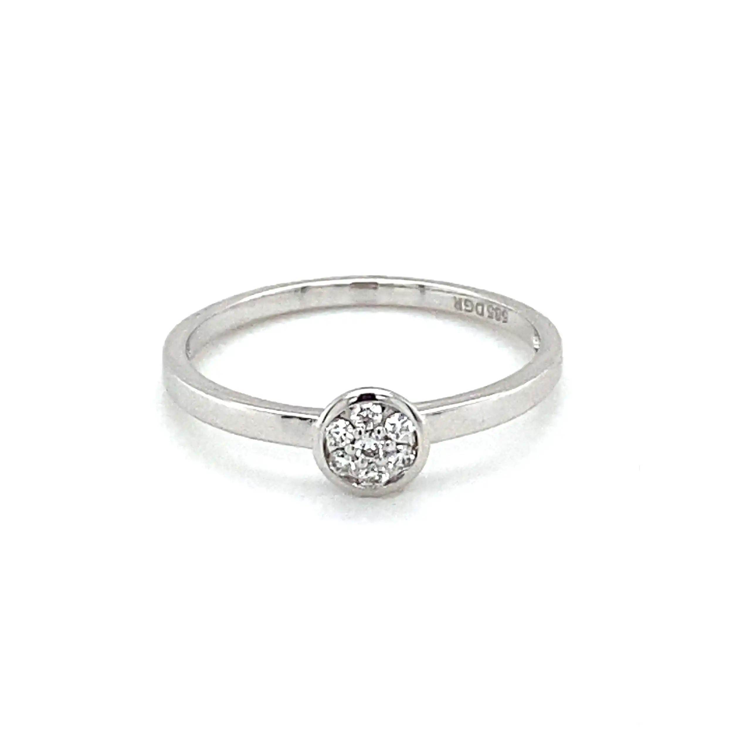 Ring Weißgold mit Brillanten Ring Weißgold mit Brillanten