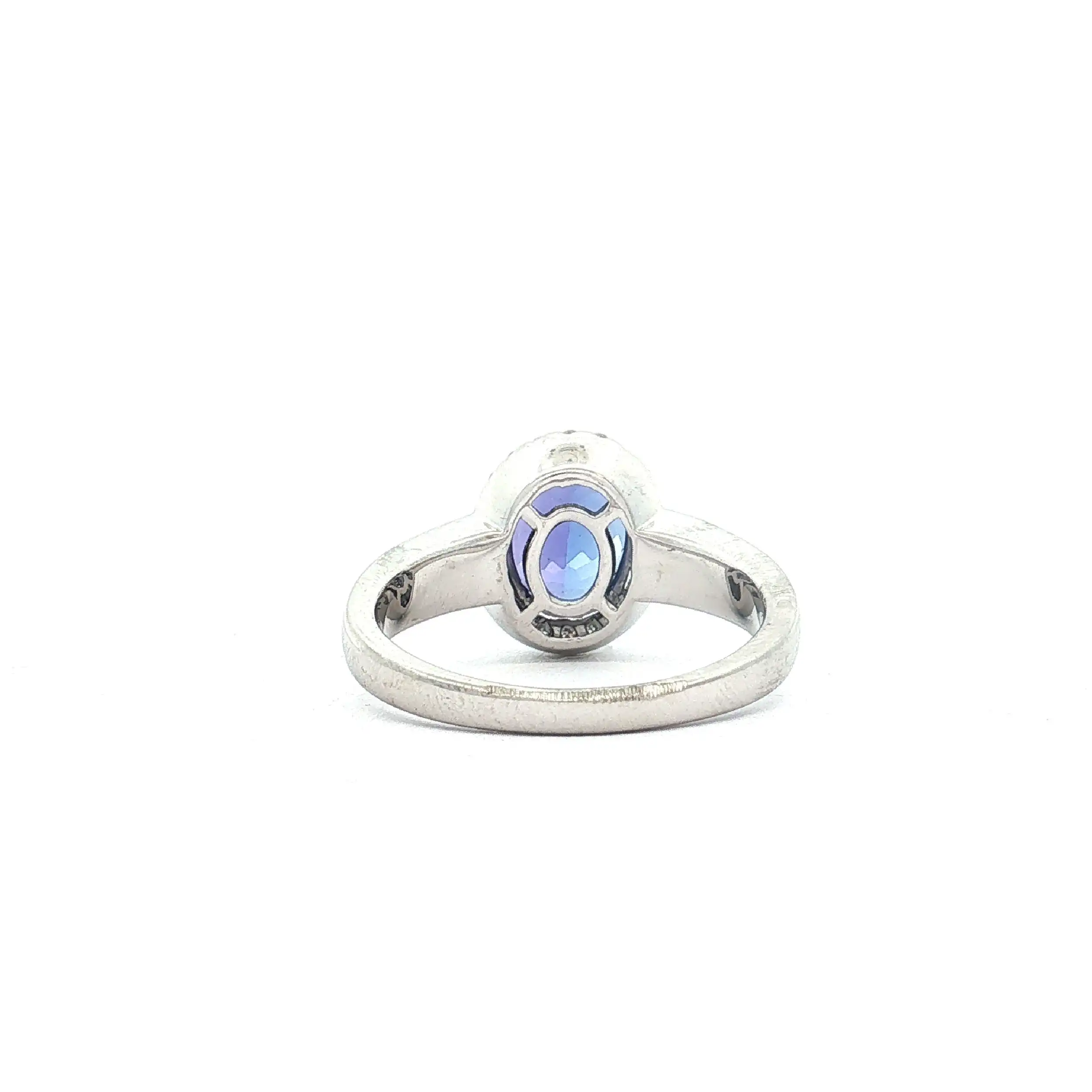 Ring Platin mit Tansanit und Brillanten