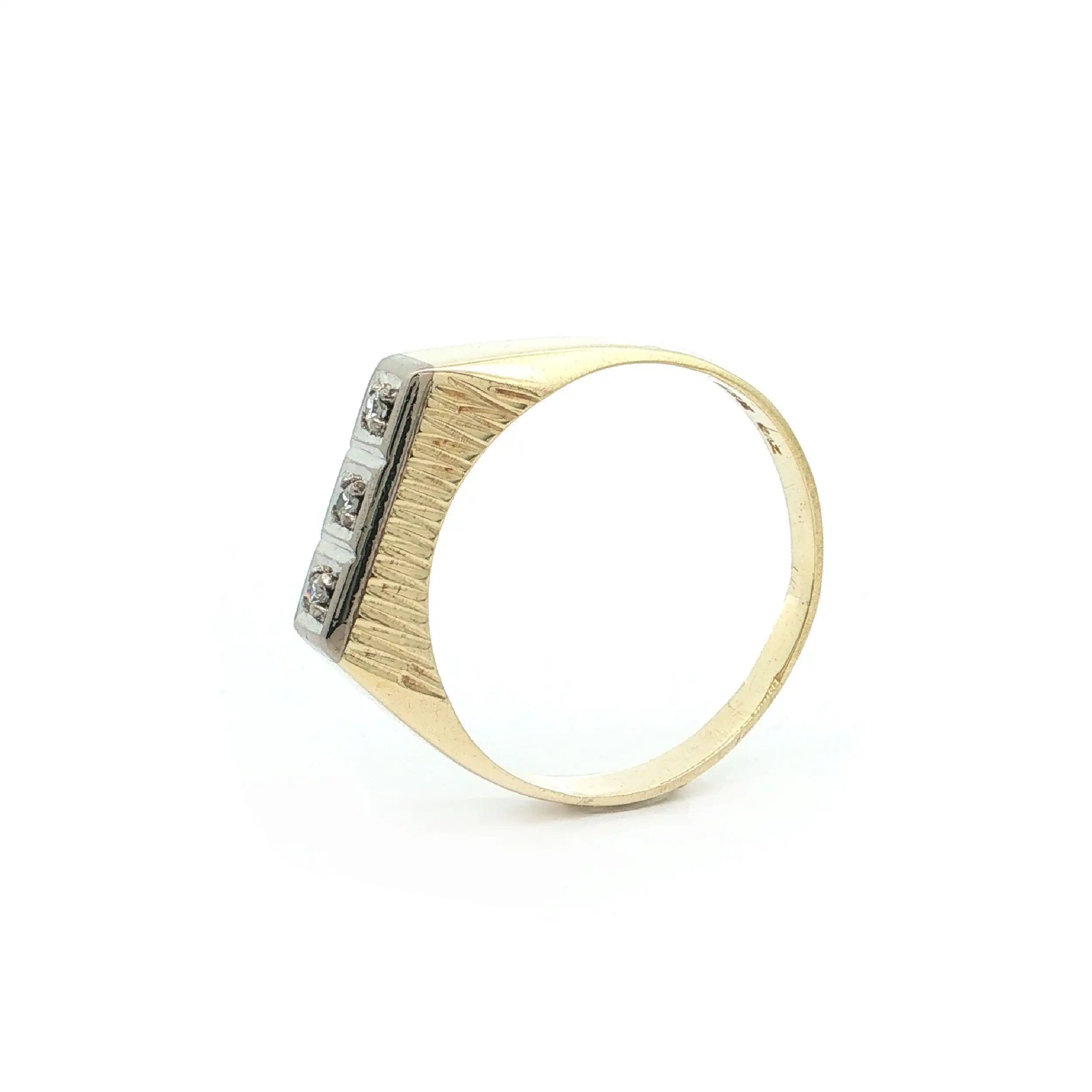 Ring Bicolor mit Diamanten