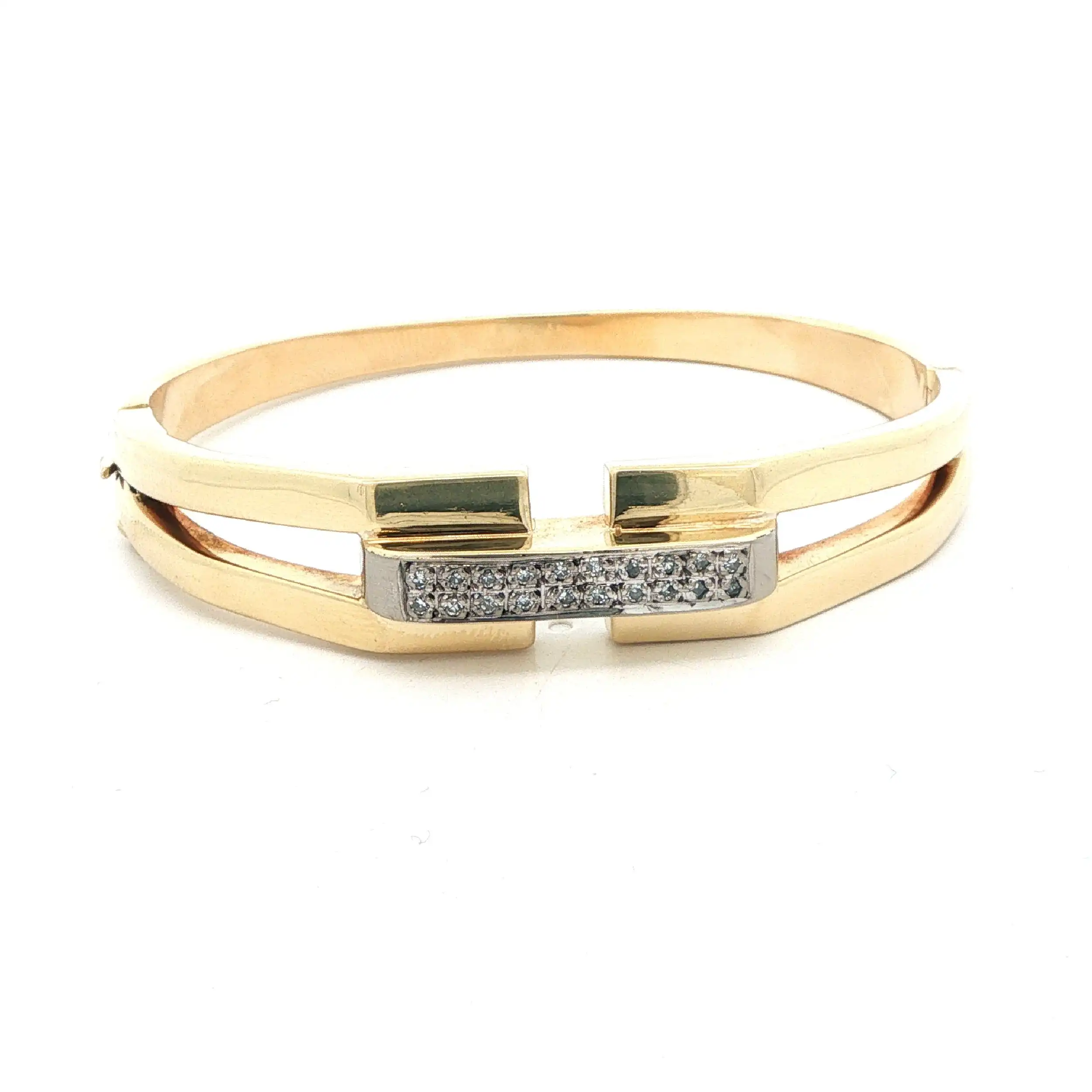 Armreif Gelbgold mit Brillanten Armreif Gelbgold mit Brillanten