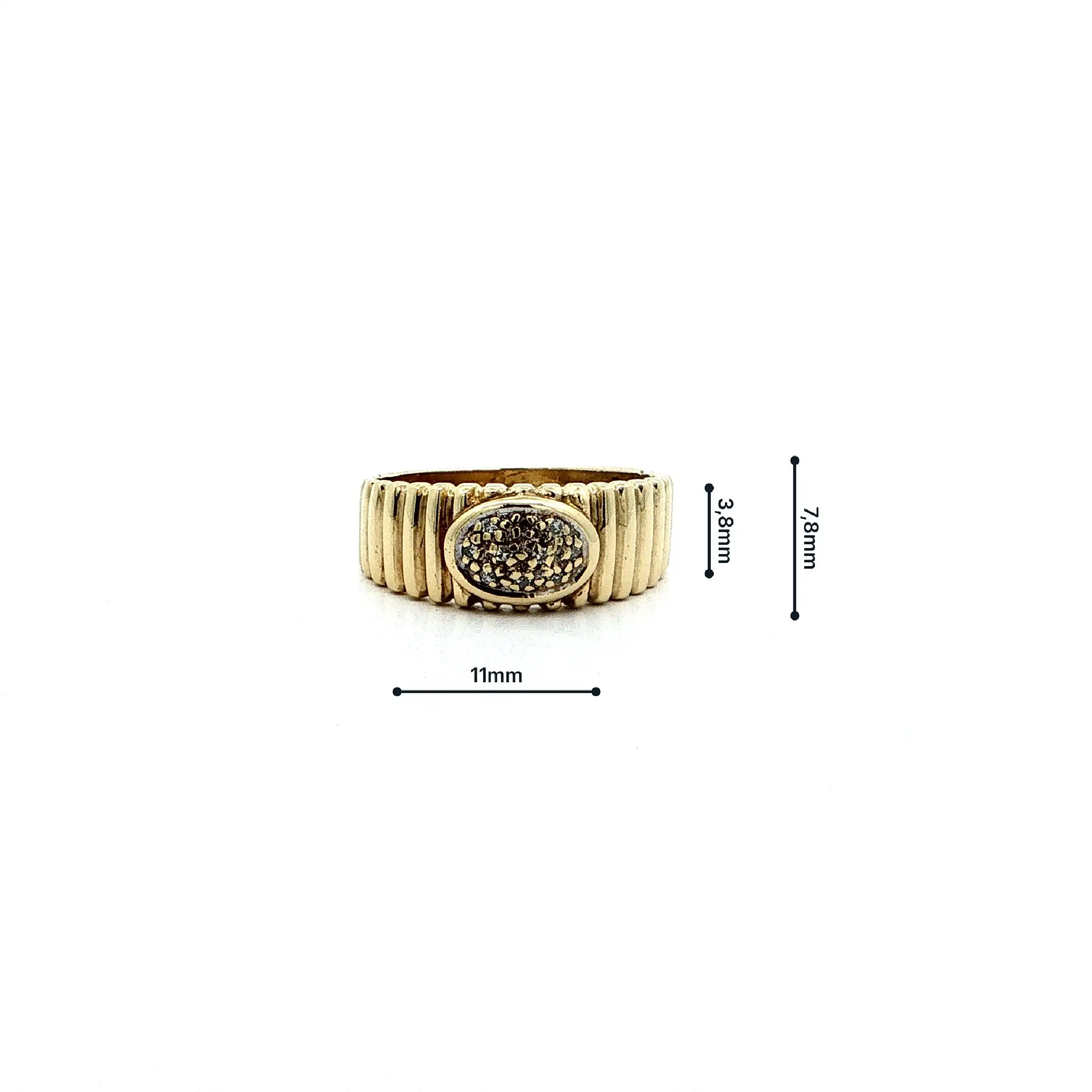 Ring Gelbgold mit Diamanten Ring Gelbgold mit Diamanten