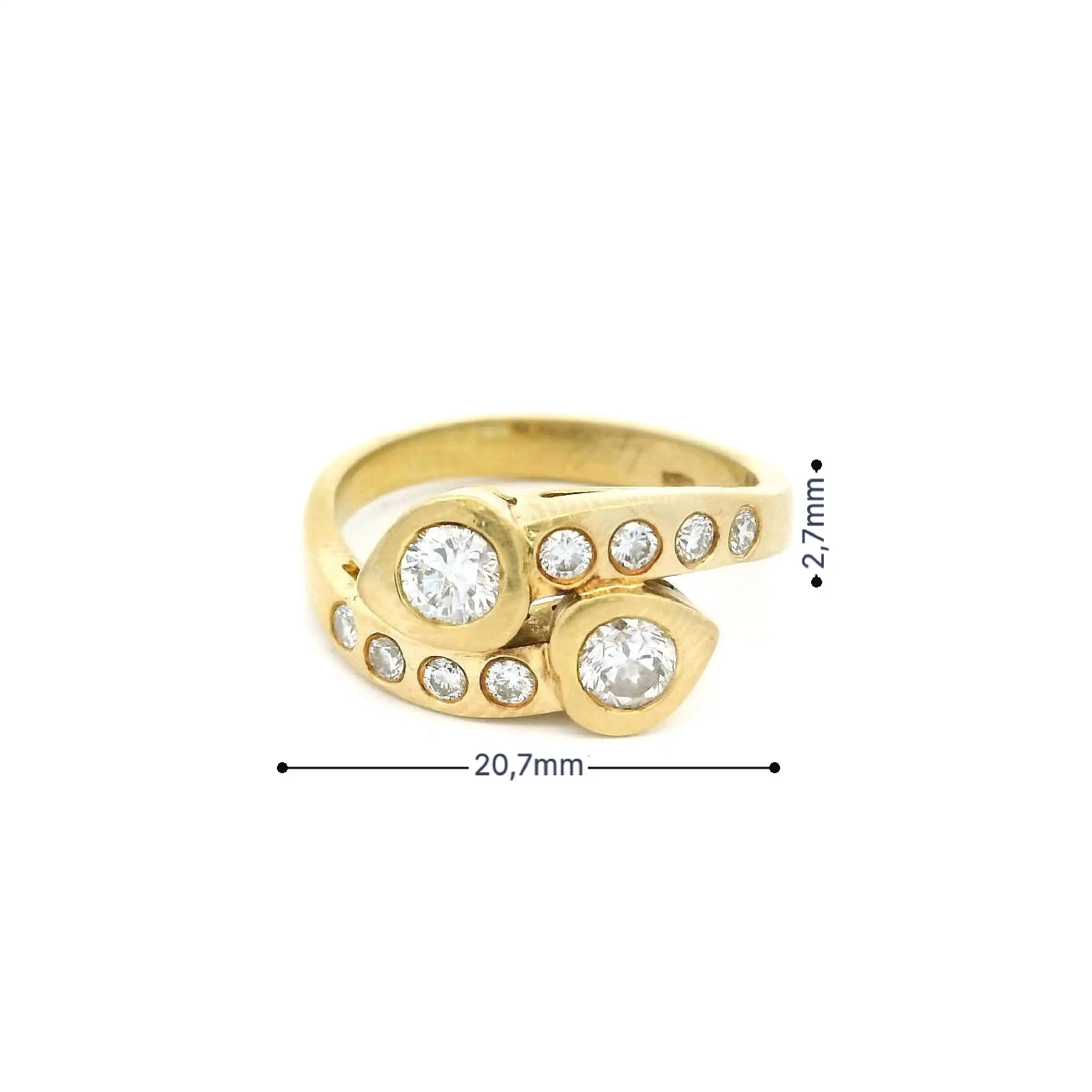 Ring Gelbgold mit Brillanten