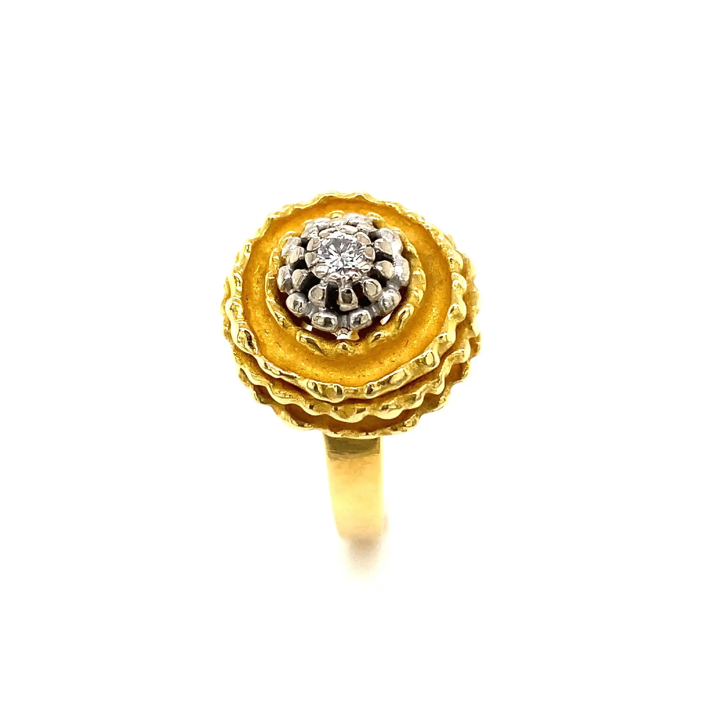 Ring Bicolor mit Brillant