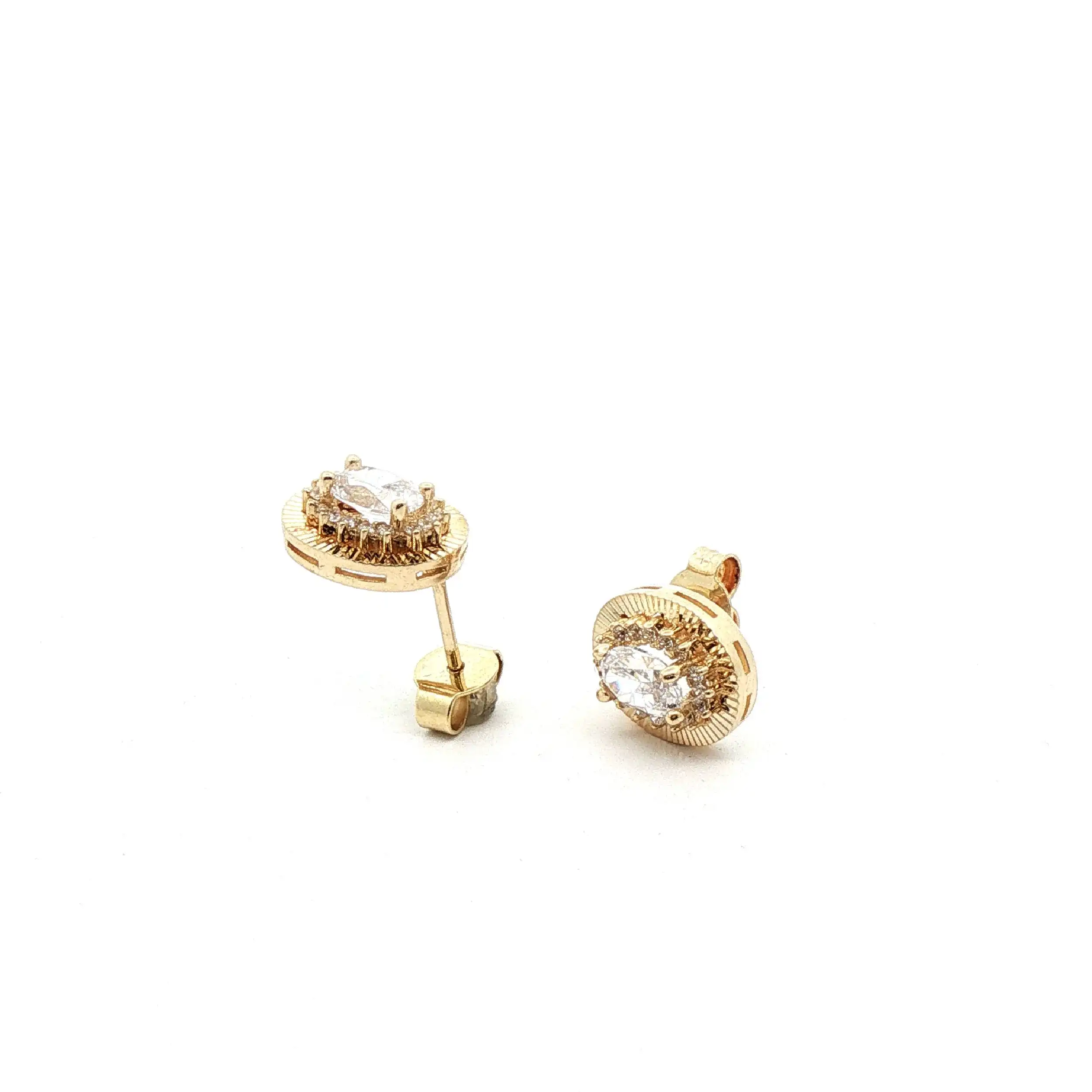 Ohrstecker Gelbgold mit Zirkonia