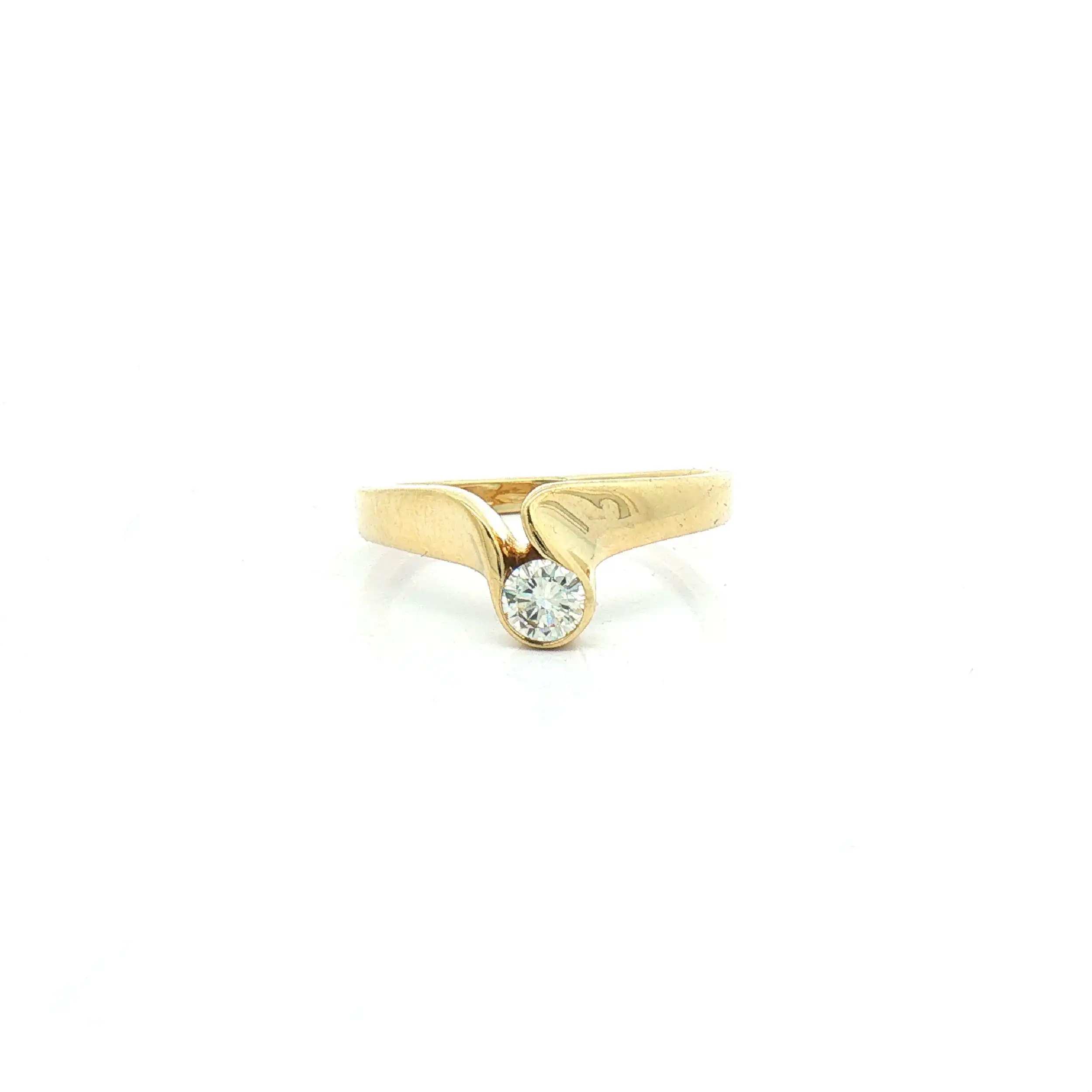Ring Gelbgold mit Brillant