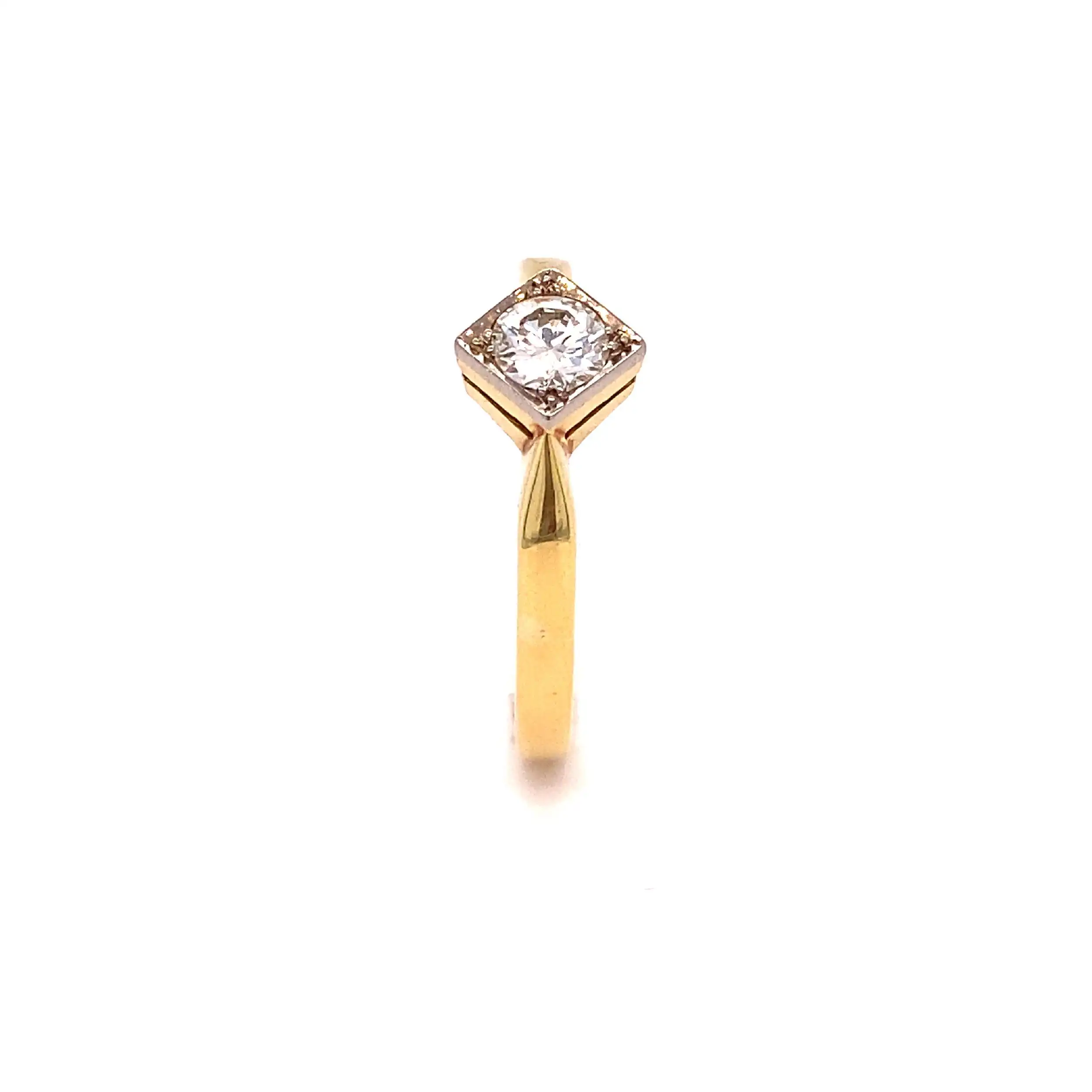 Solitärring Gelbgold mit Brillant Solitärring Gelbgold mit Brillant