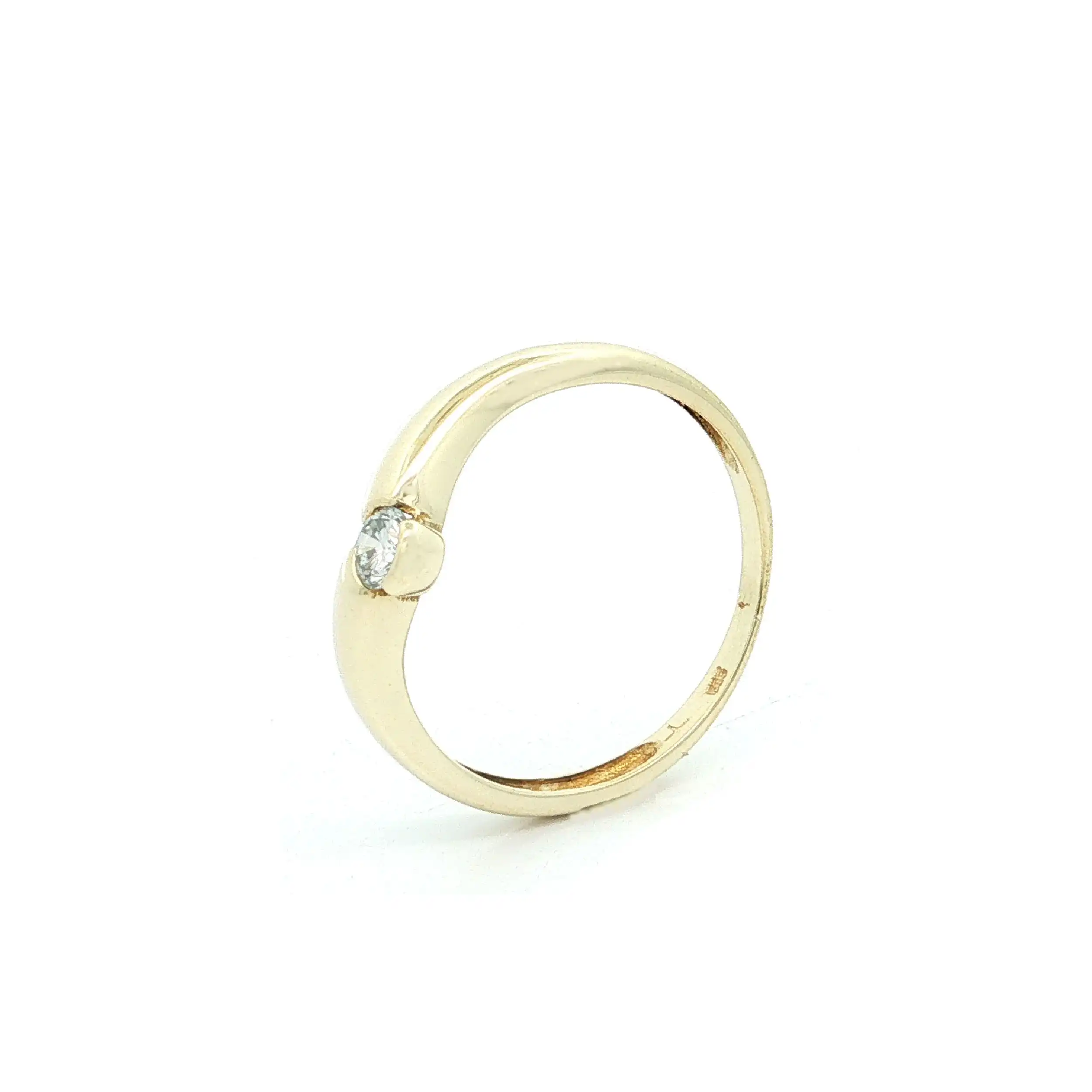 Solitärring Gelbgold mit Brillant