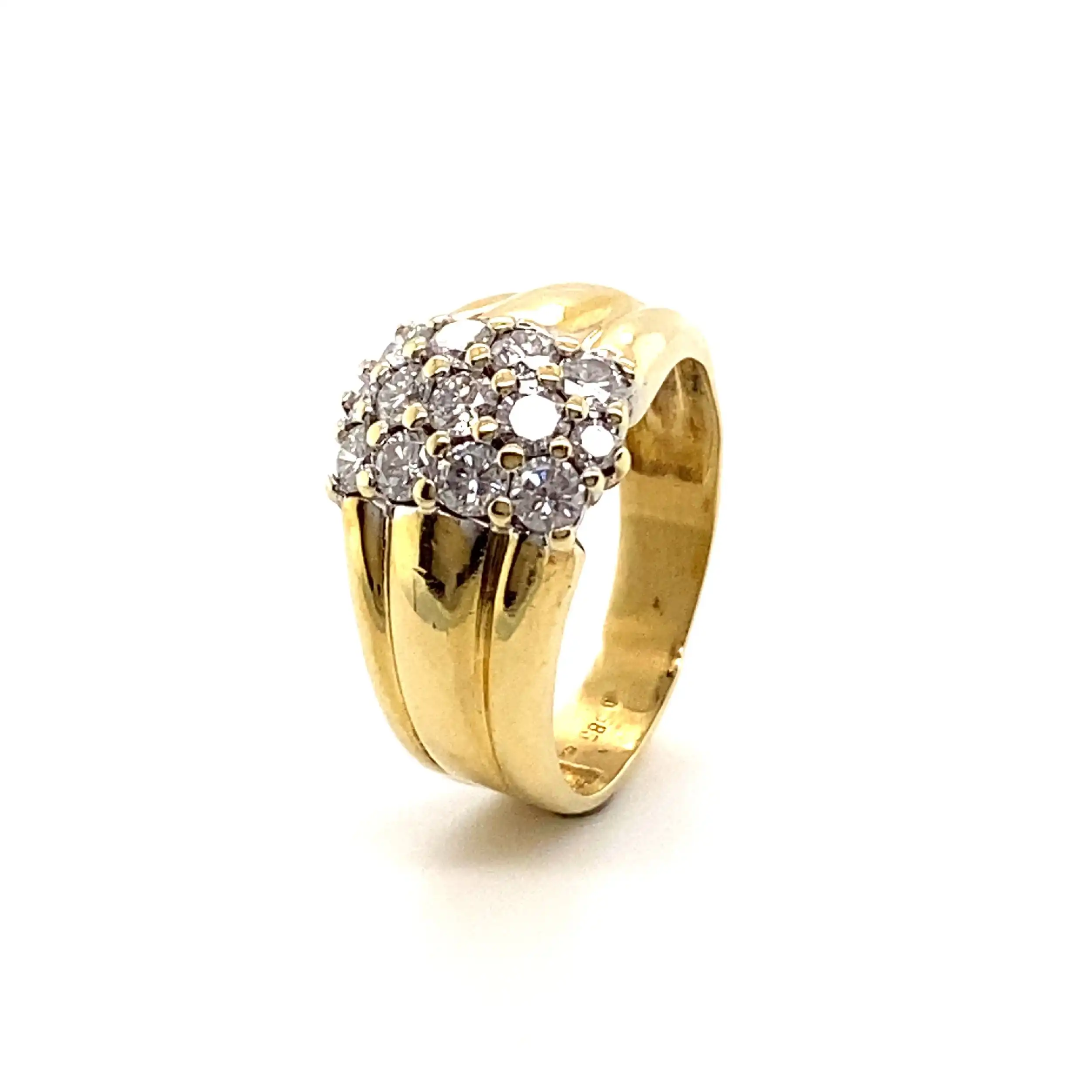 Ring Gelbgold mit Brillanten