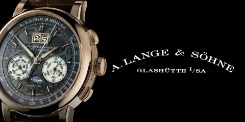 Uhr A. Lange & Söhne Glashütte mit Logo