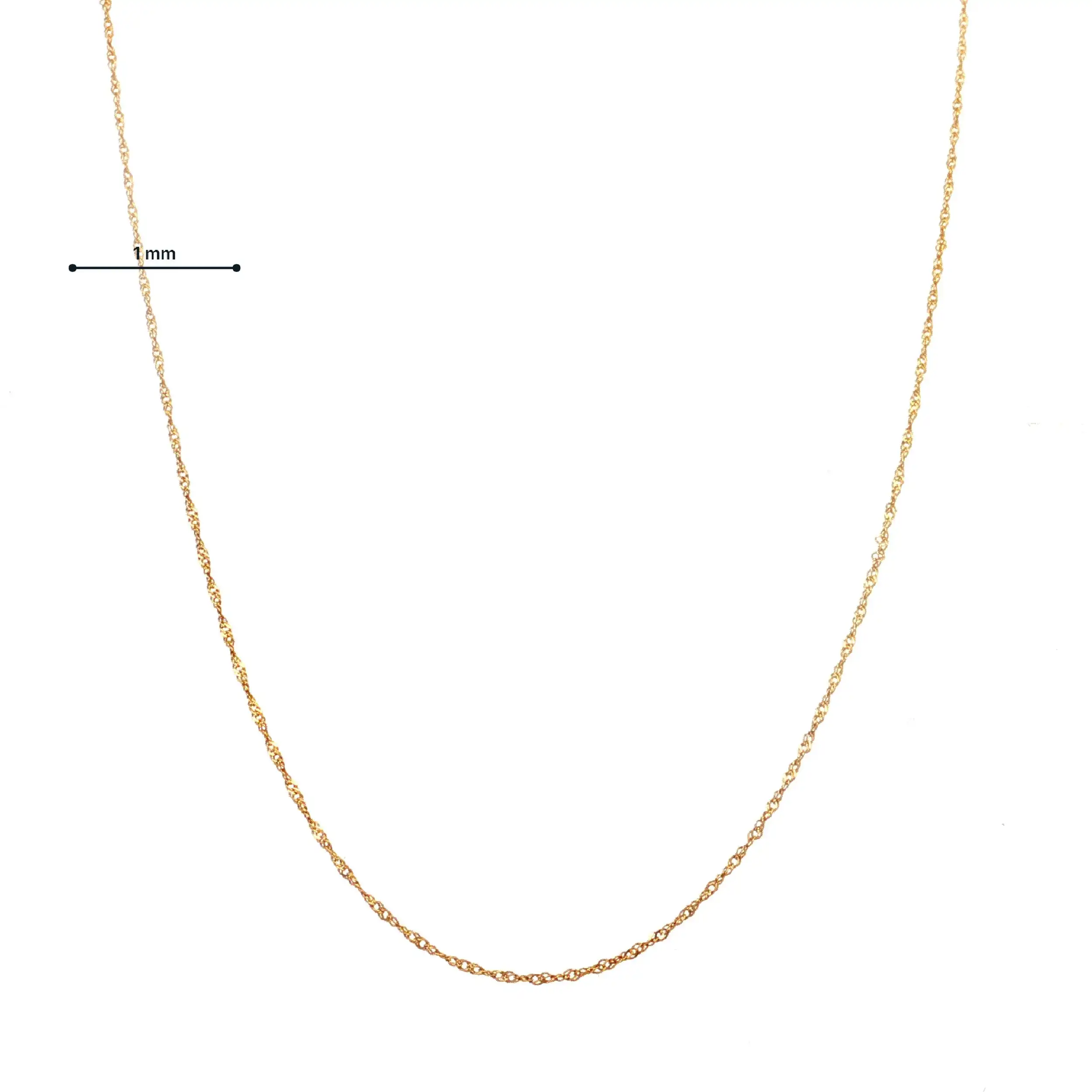 Kette gedreht Gelbgold