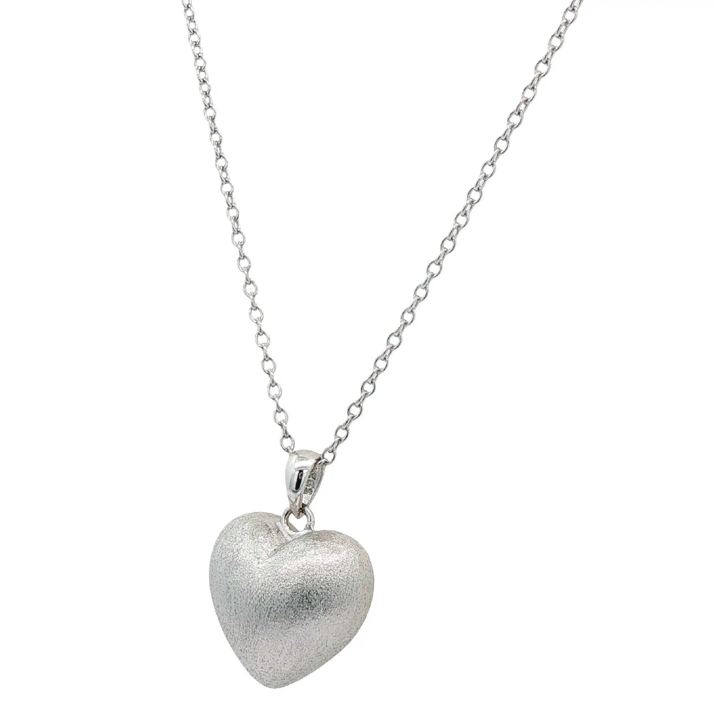Ankercollier Silber "Herz" mattiert Ankercollier Silber "Herz" mattiert