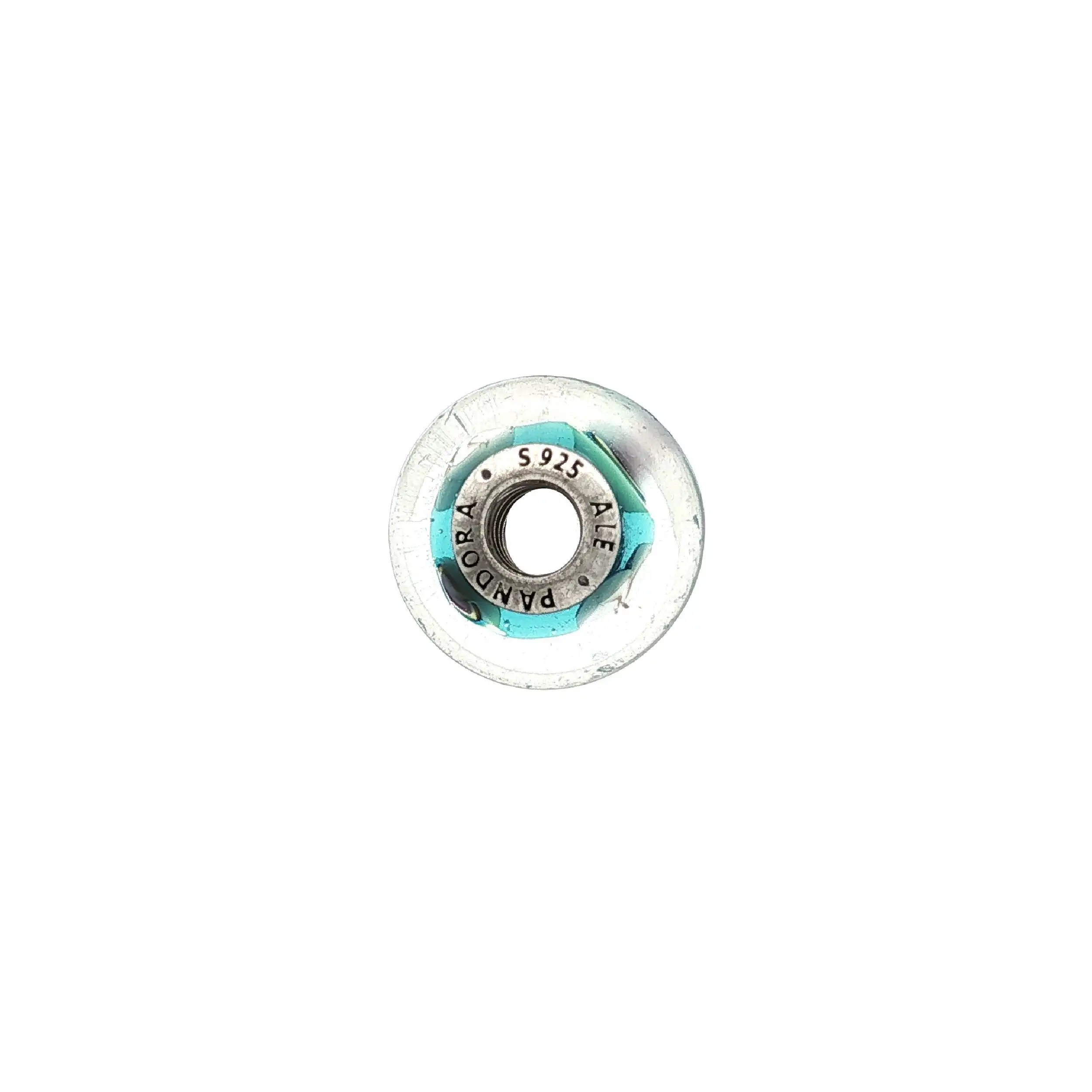 Charm Murano Glas Regenbogen