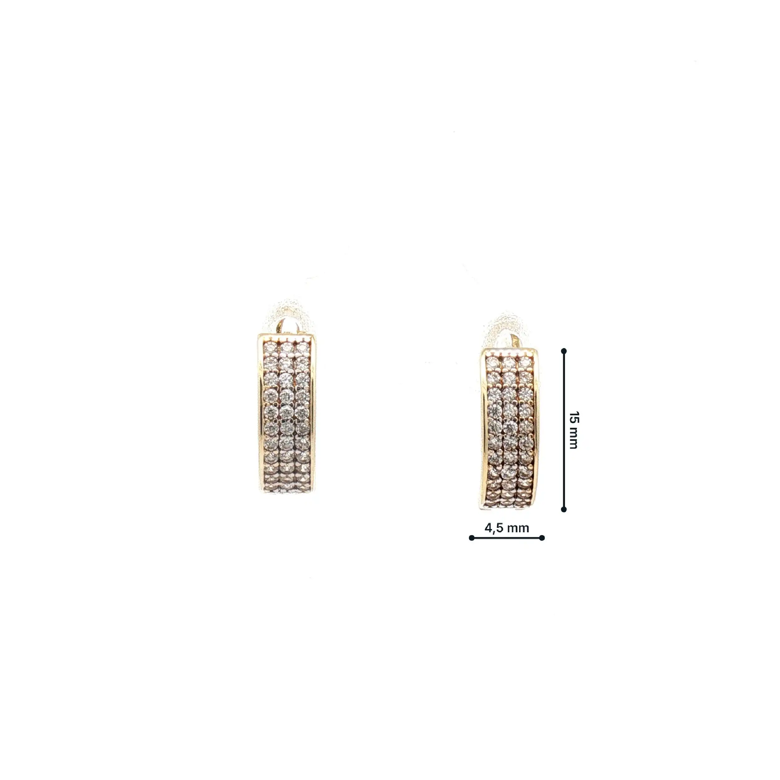 Ohrringe Gelbgold mit Zirkonia
