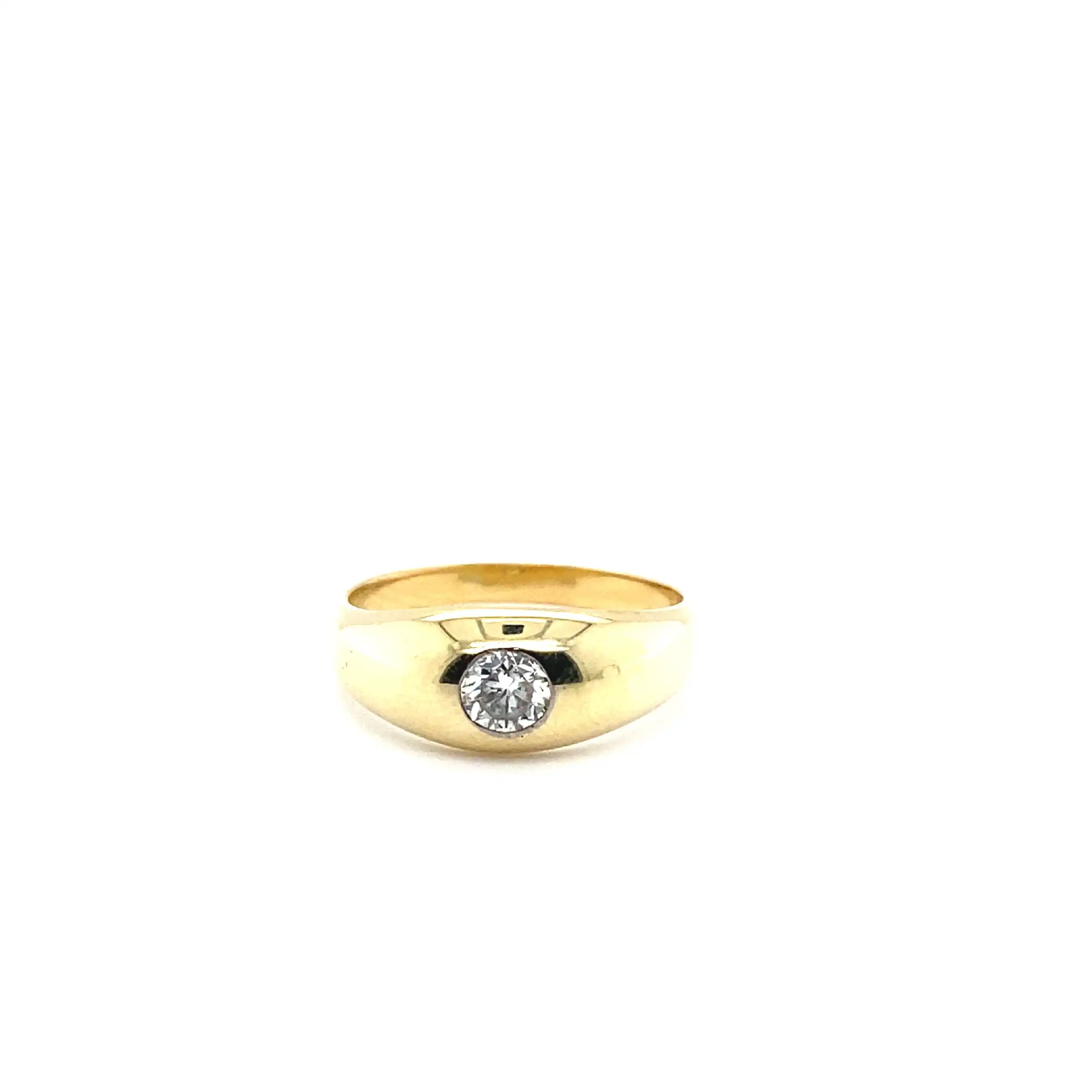 Ring mit Brillant, graviert mit 0,50ct Ring mit Brillant, graviert mit 0,50ct