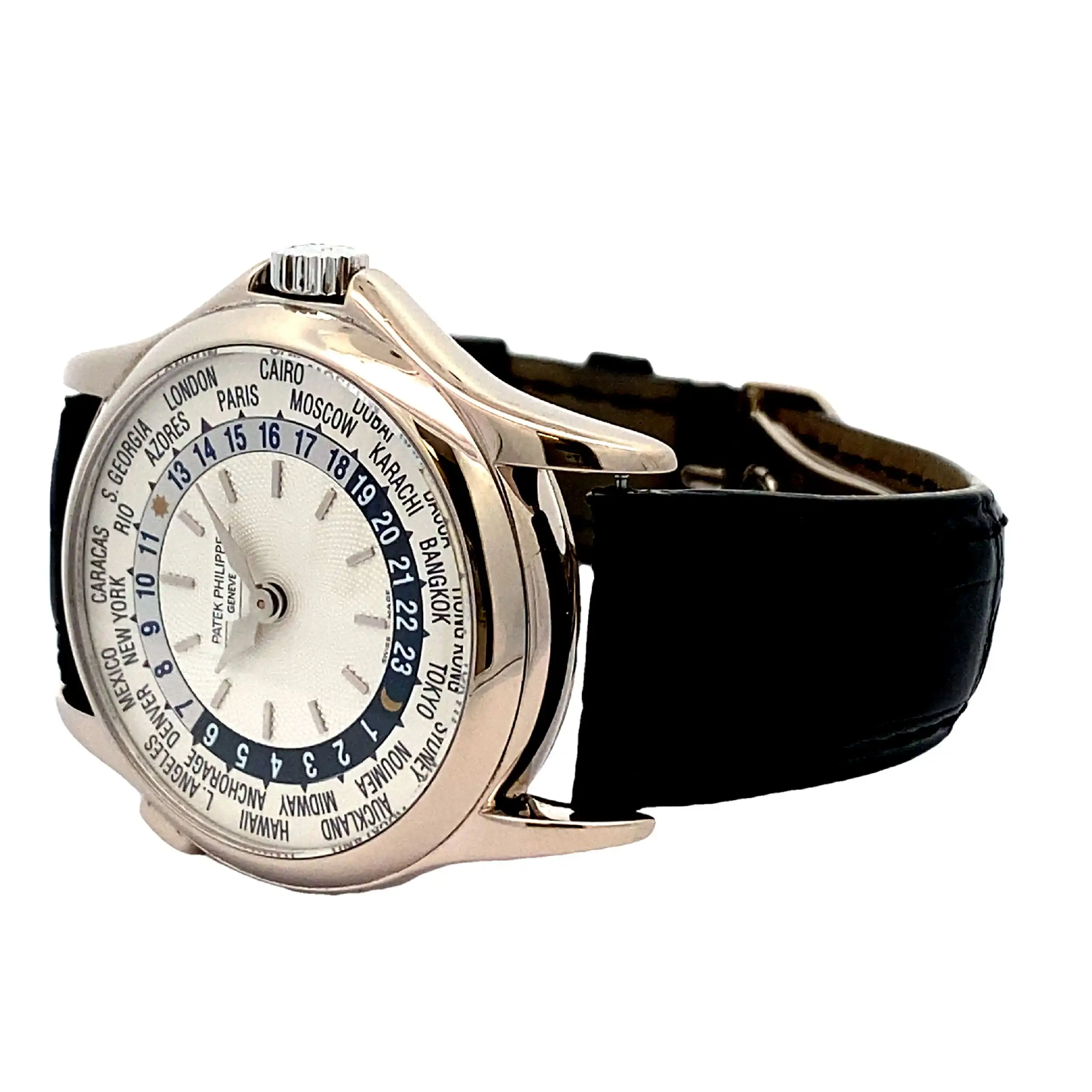 Herrenuhr Patek Philippe World Time Weißgold Fullset