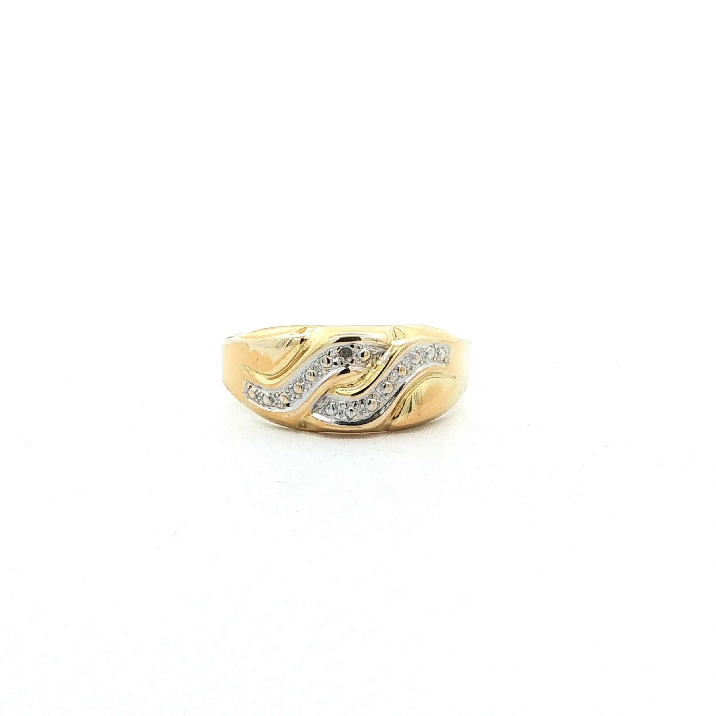 Ring Bicolor mit Diamant Ring Bicolor mit Diamant