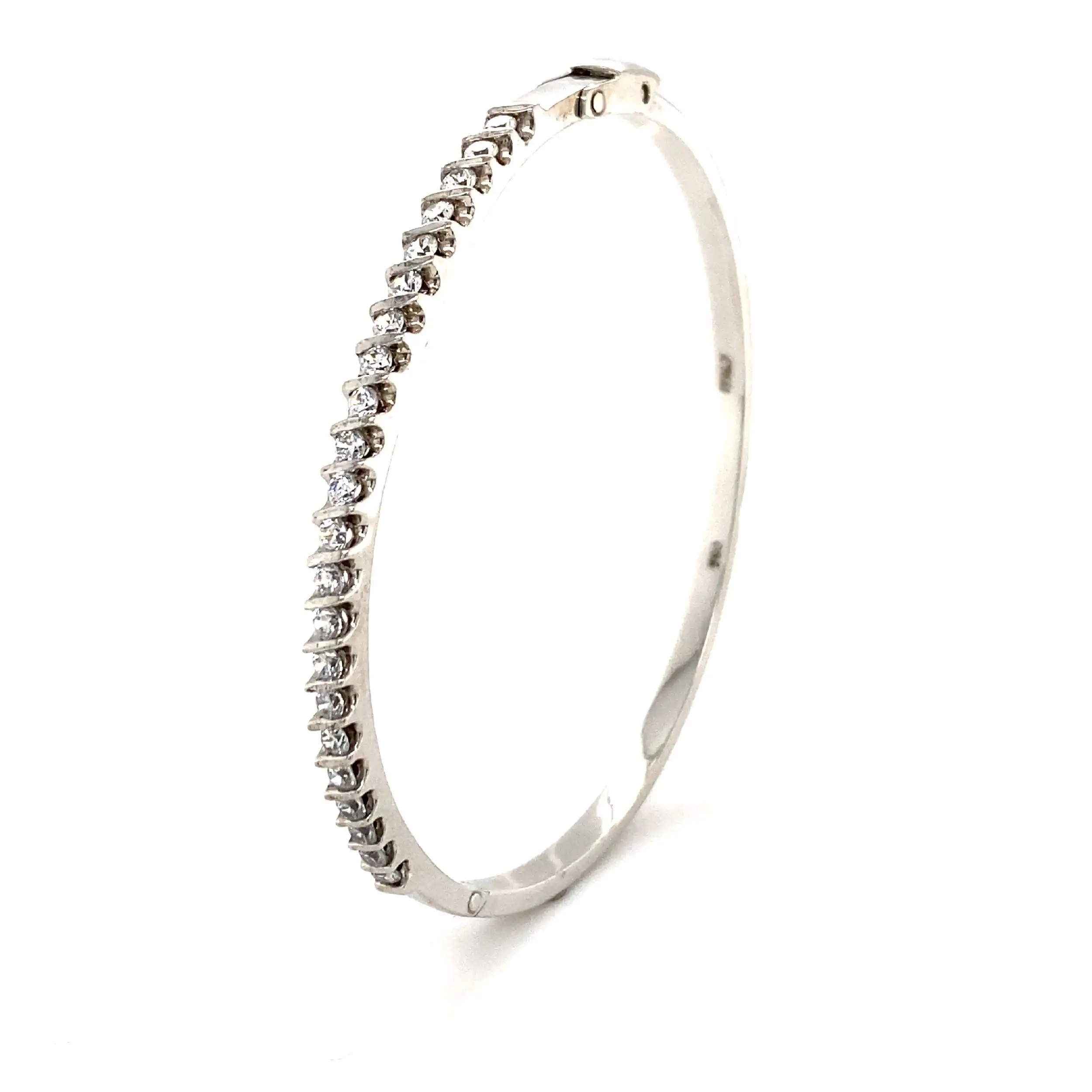 Armreif Weißgold mit Zirkonia Armreif Weißgold mit Zirkonia