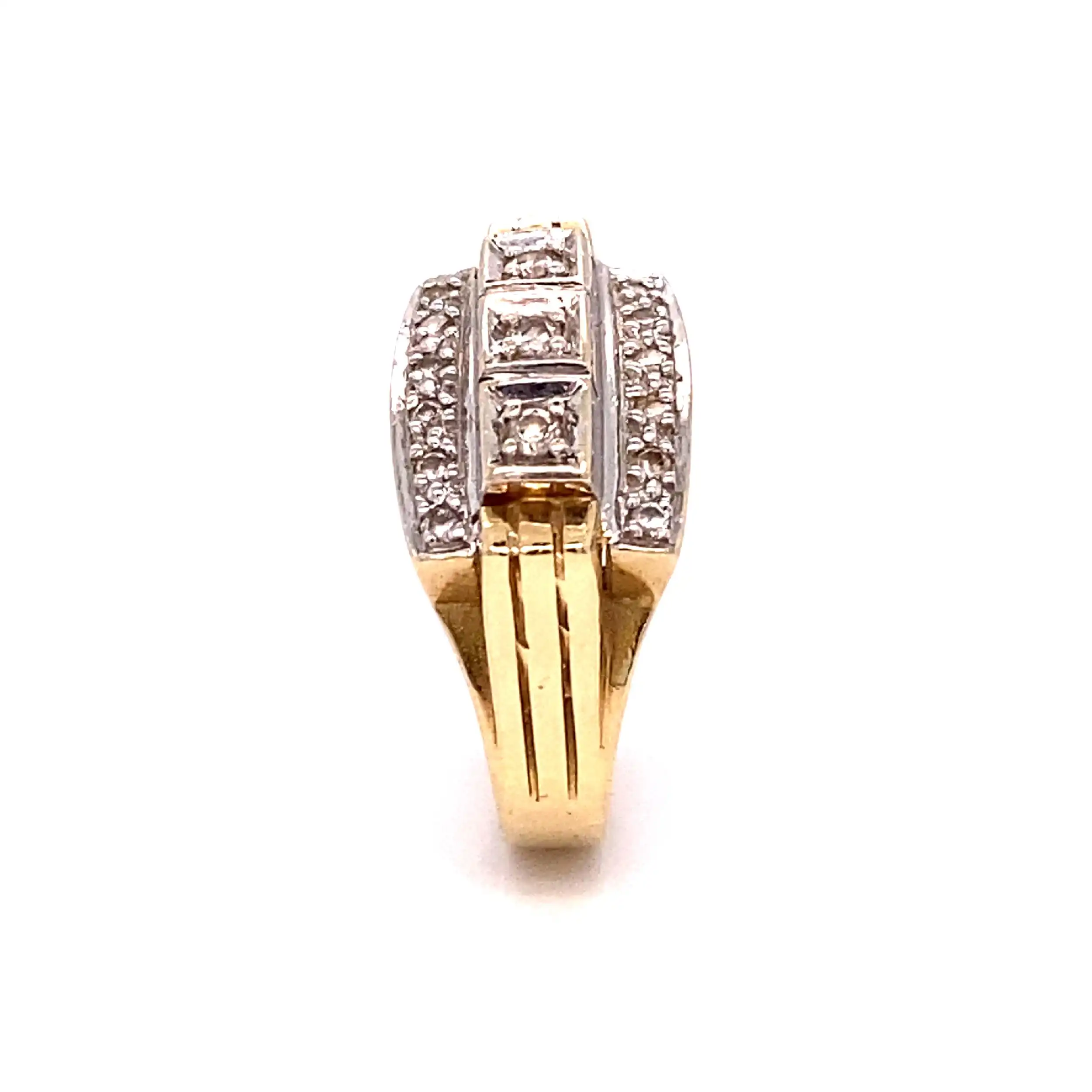 Ring Bicolor mit Brillanten Ring Bicolor mit Brillanten
