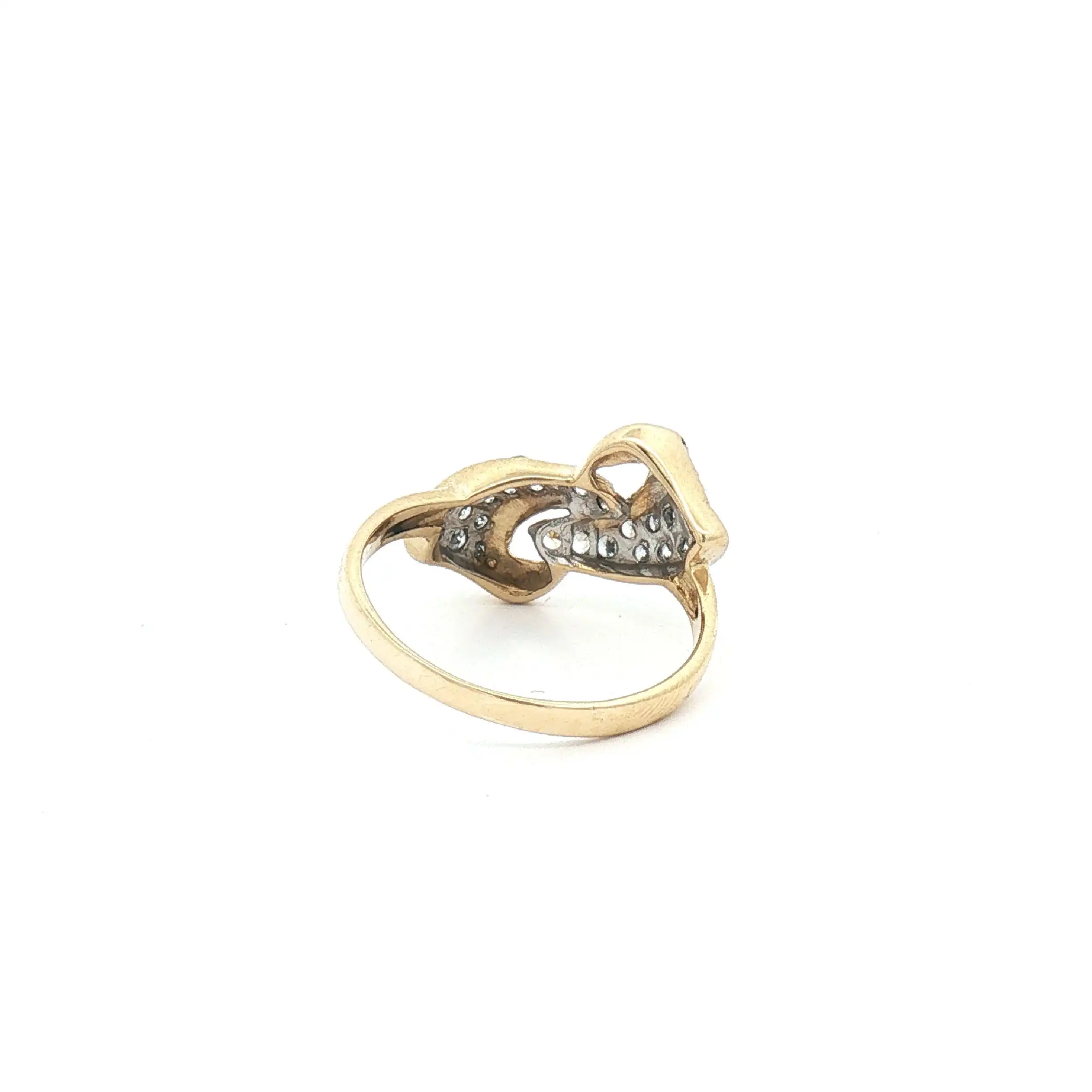 Ring Bicolor mit Zirkonia Ring Bicolor mit Zirkonia