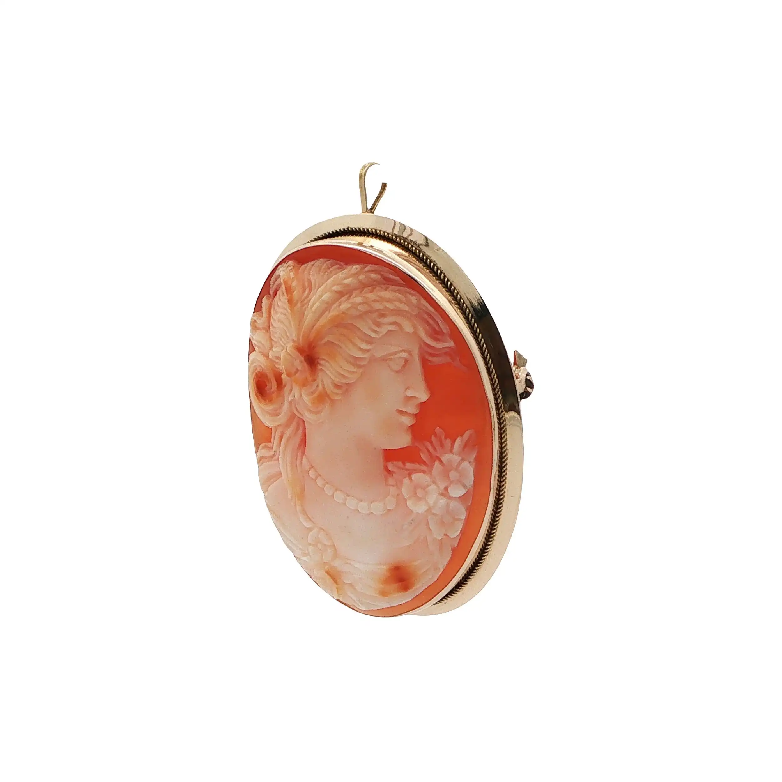 Brosche / Anhänger Gelbgold mit Kamée Brosche / Anhänger Gelbgold mit Kamée