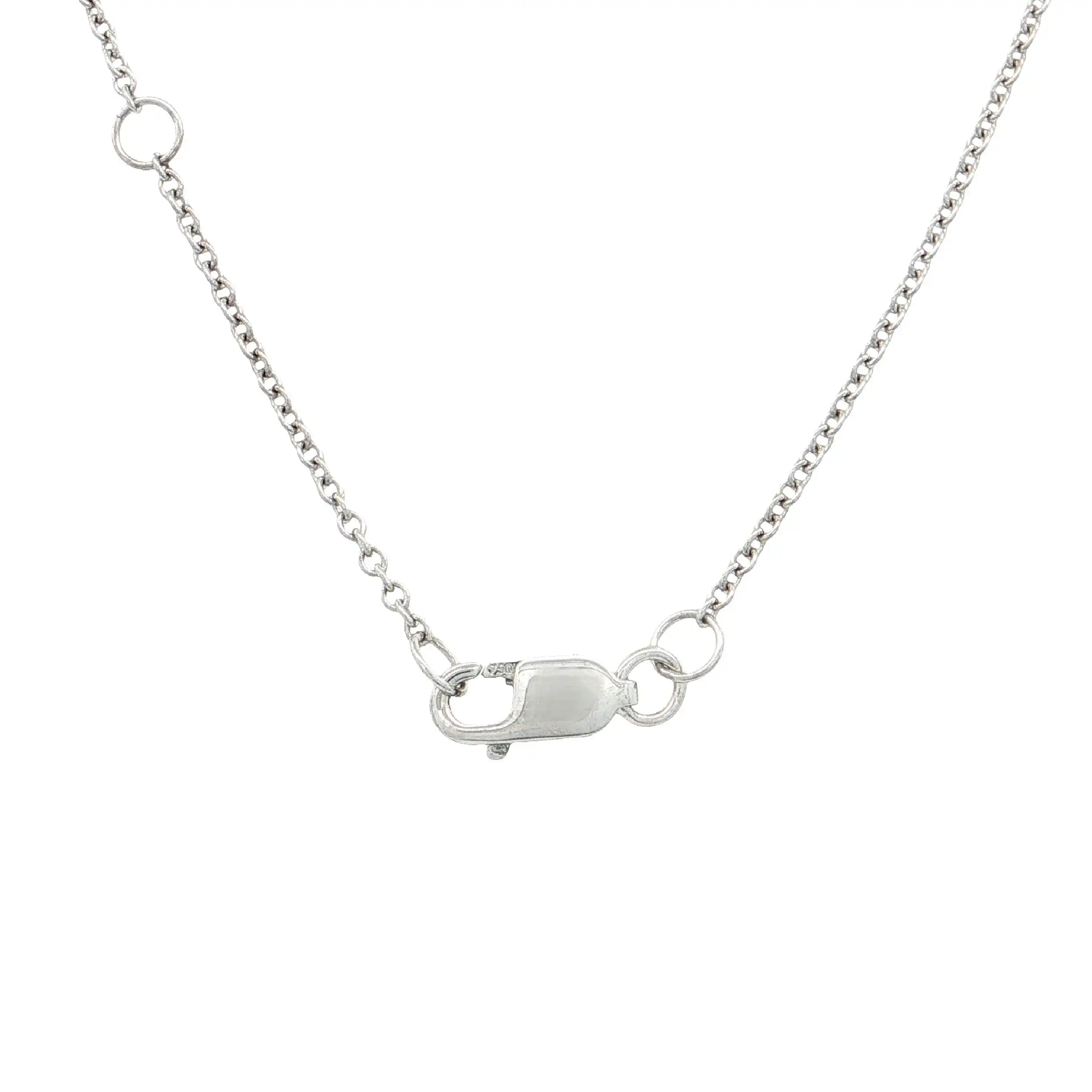 Ankercollier Weißgold "Tropfen" mit Brillanten Ankercollier Weißgold "Tropfen" mit Brillanten