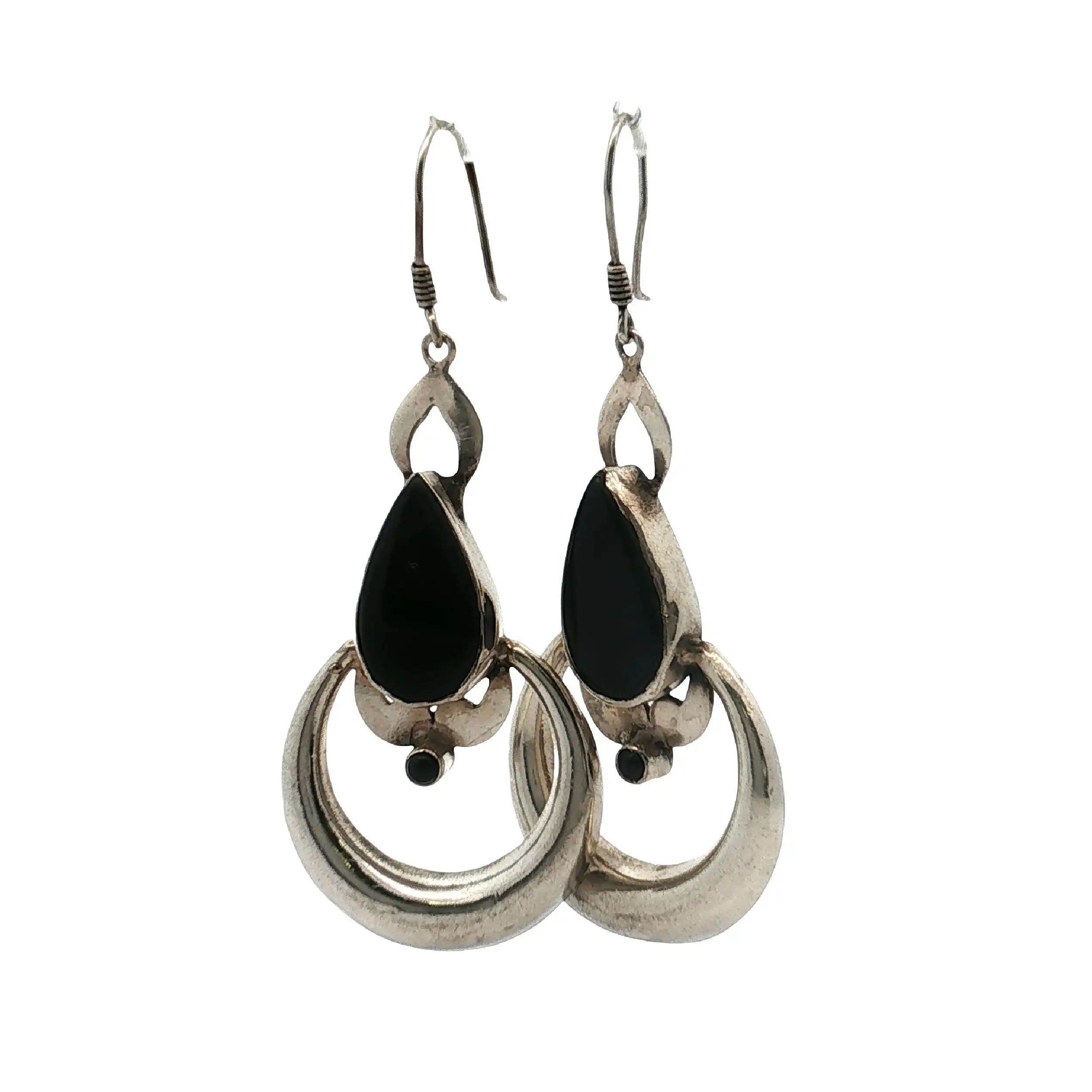 Ohrringe Silber mit Onyx Ohrringe Silber mit Onyx