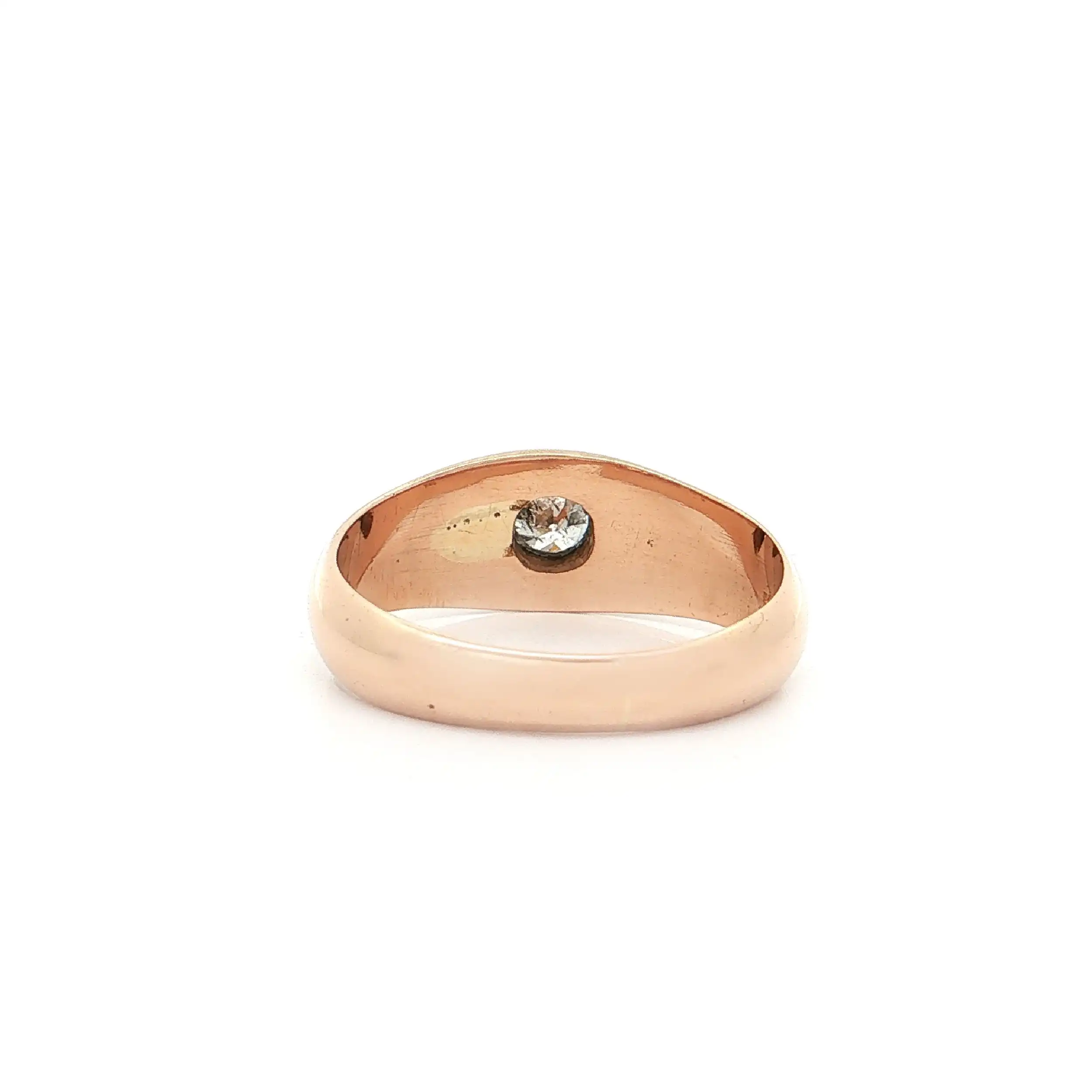 Ring Rotgold mit Brillant Ring Rotgold mit Brillant