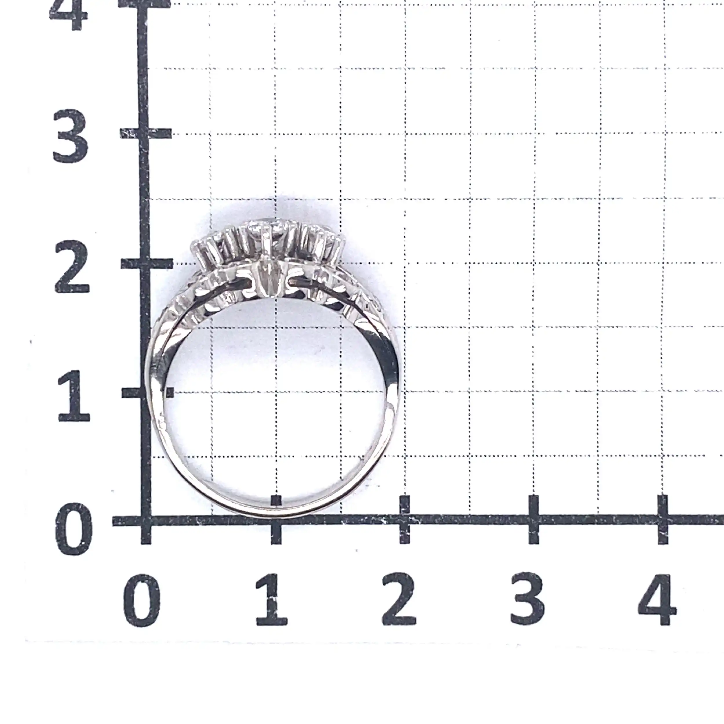 Ring Weißgold mit Diamanten und Brillanten Ring Weißgold mit Diamanten und Brillanten