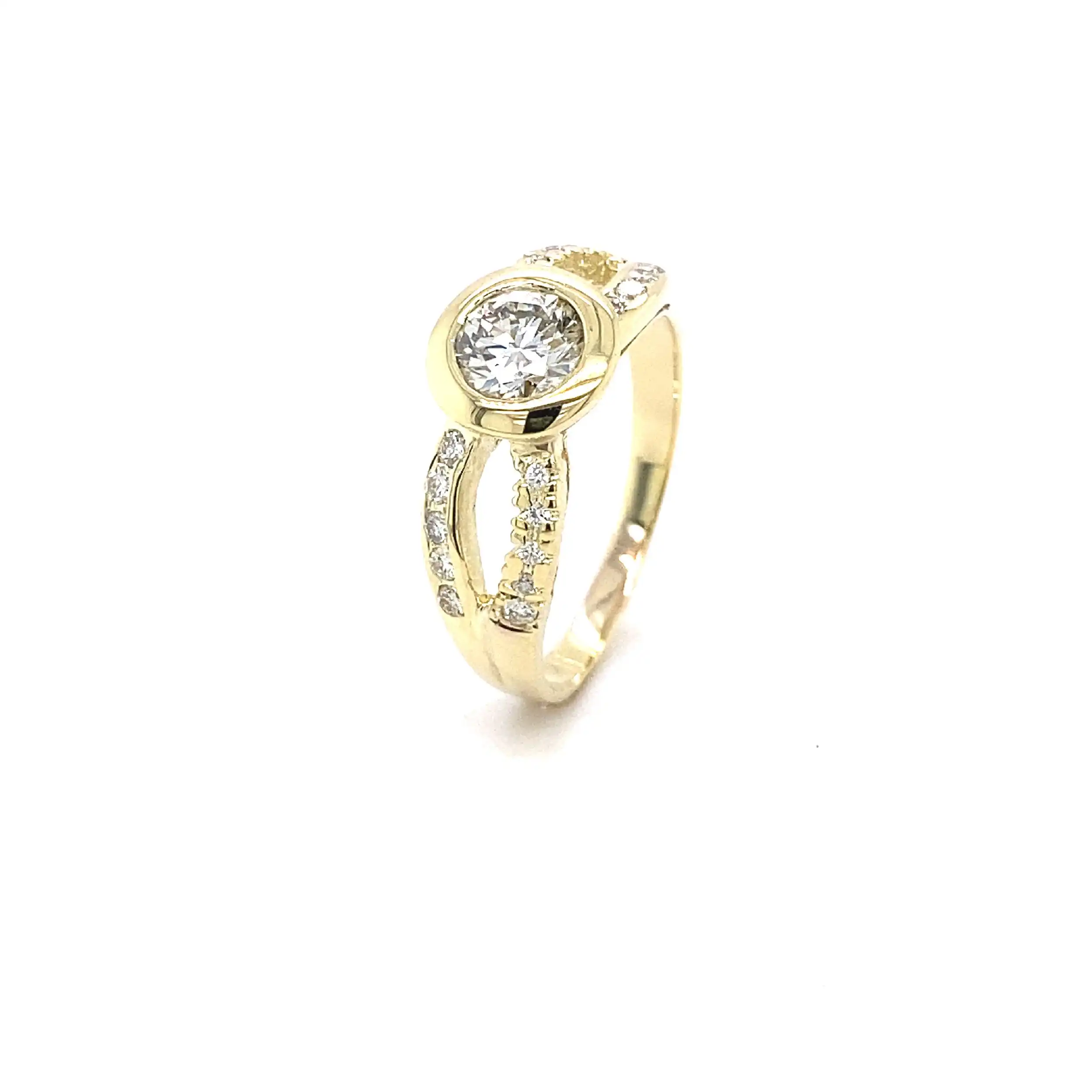 Ring Gelbgold mit Brillanten
