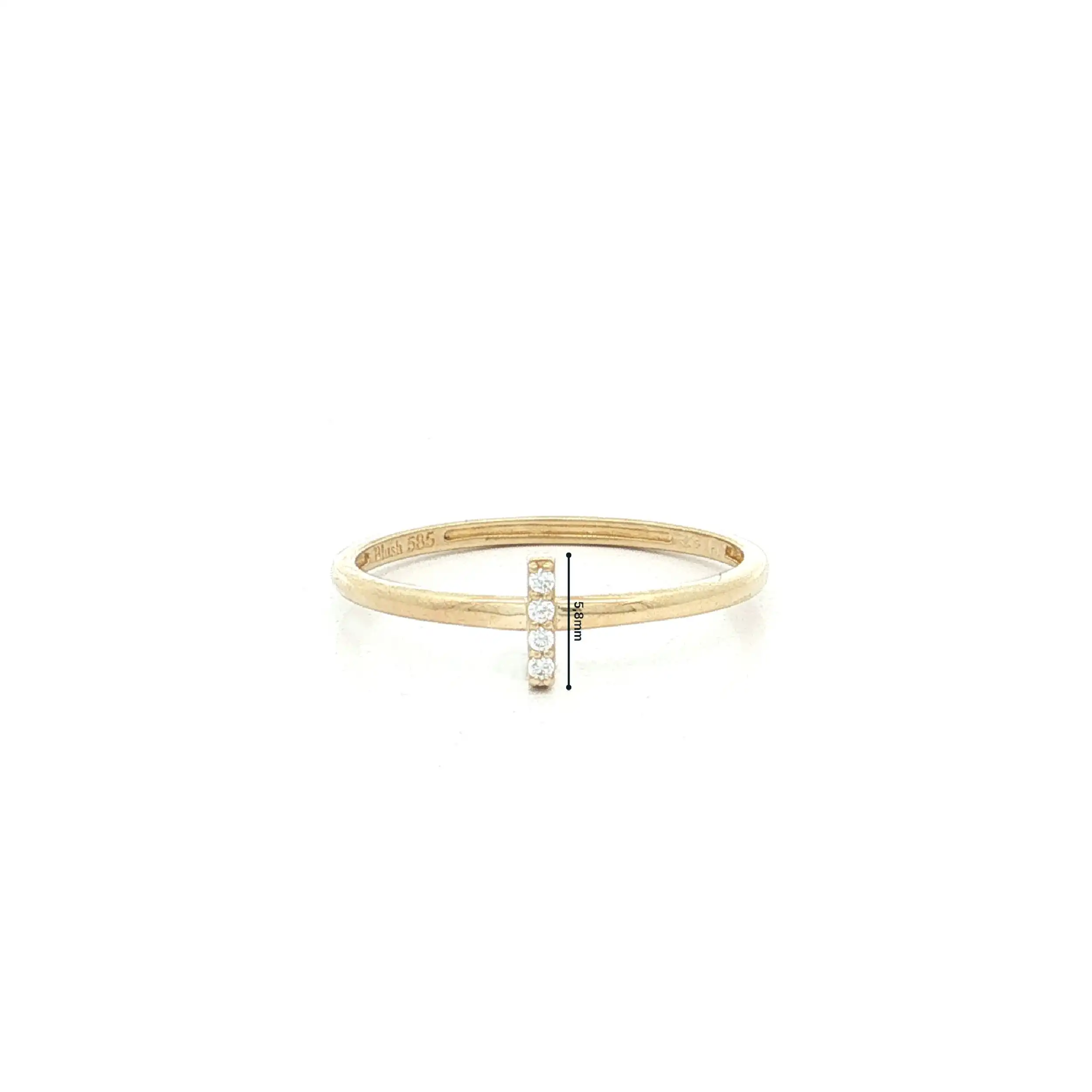 Ring Gelbgold mit Zirkonia Ring Gelbgold mit Zirkonia