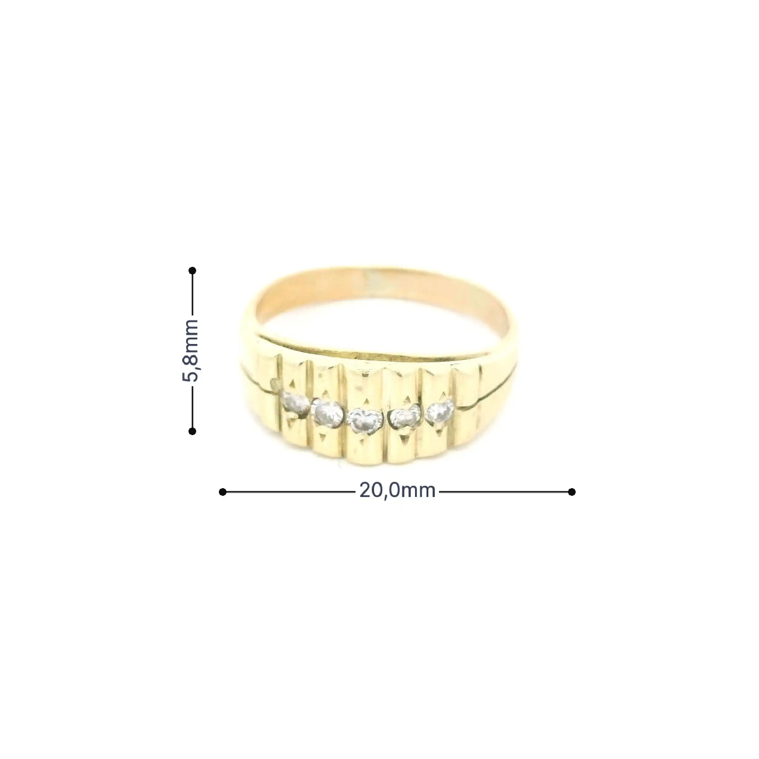 Ring Gelbgold mit Brillanten Ring Gelbgold mit Brillanten