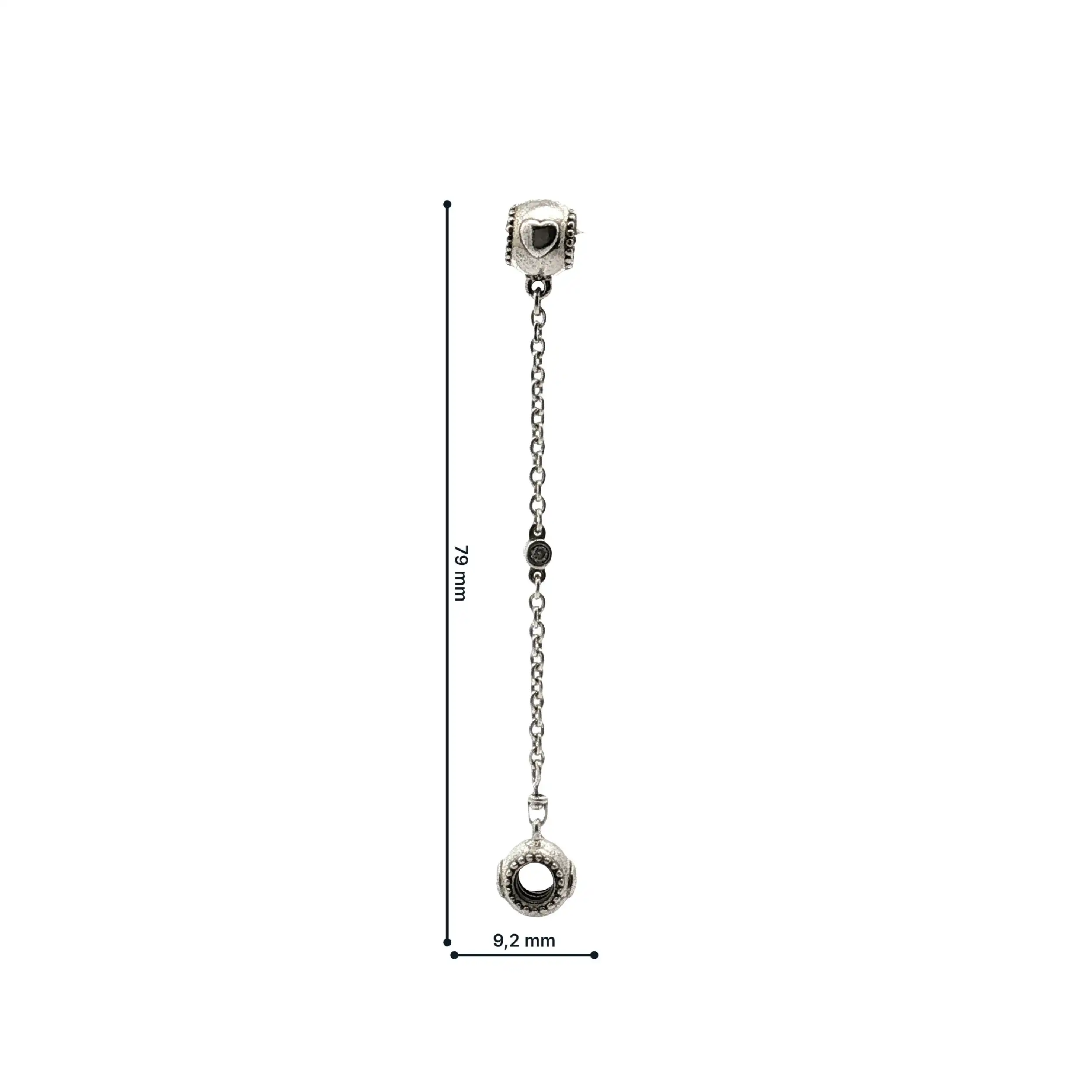 Charm von Pandora - Komfortkette "geprägtes Herz"
