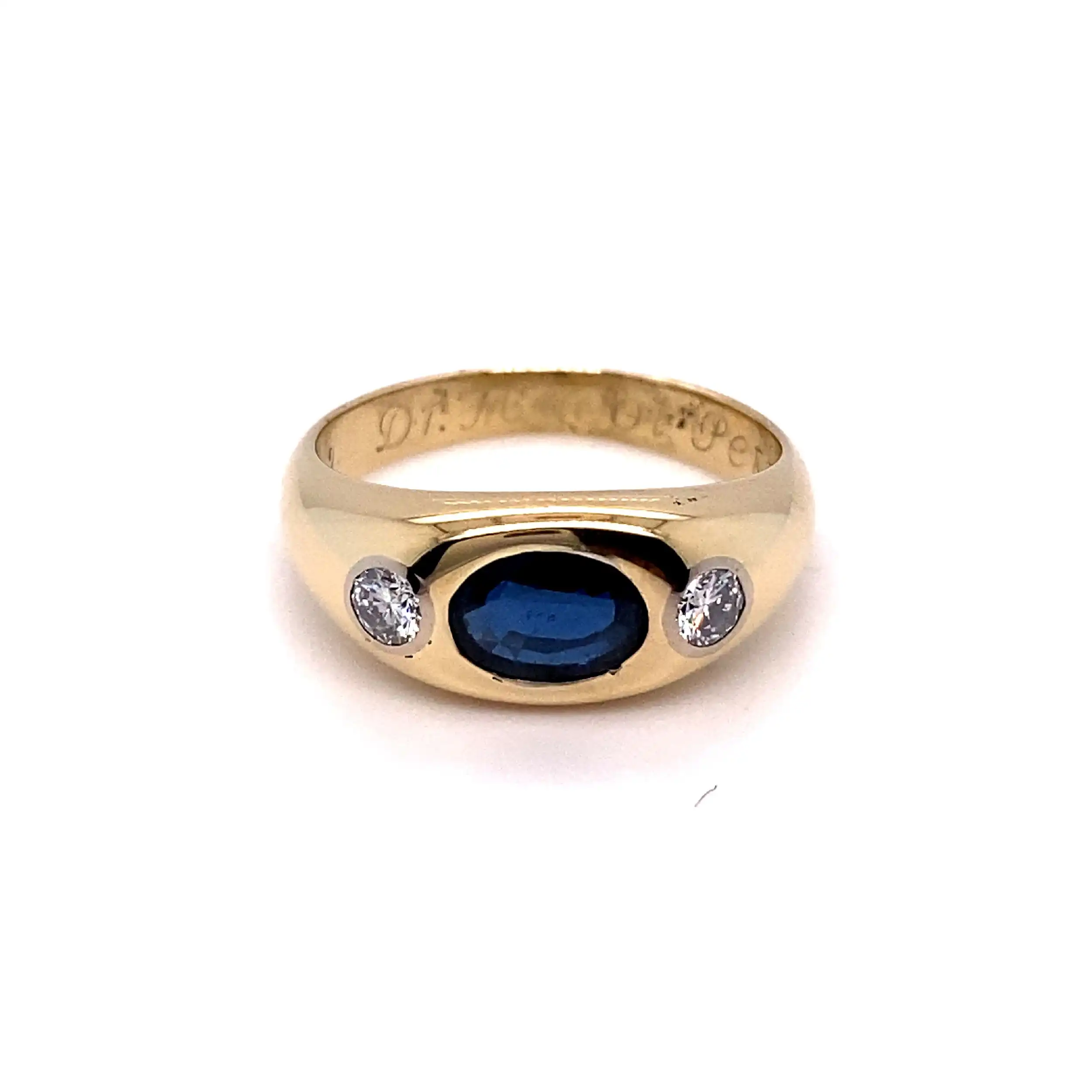 Ring mit Brillanten und Saphir Ring mit Brillanten und Saphir