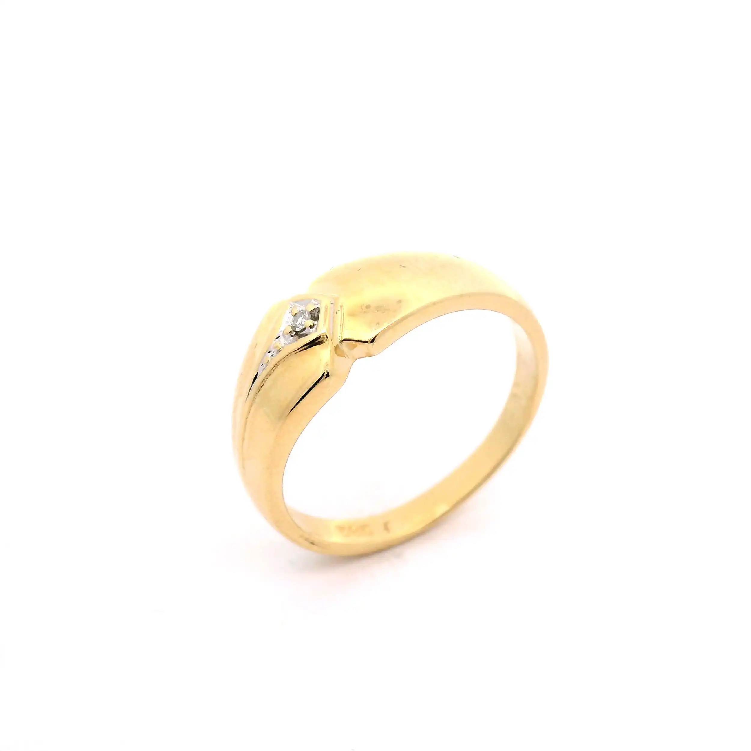 Ring Bicolor mit Diamant