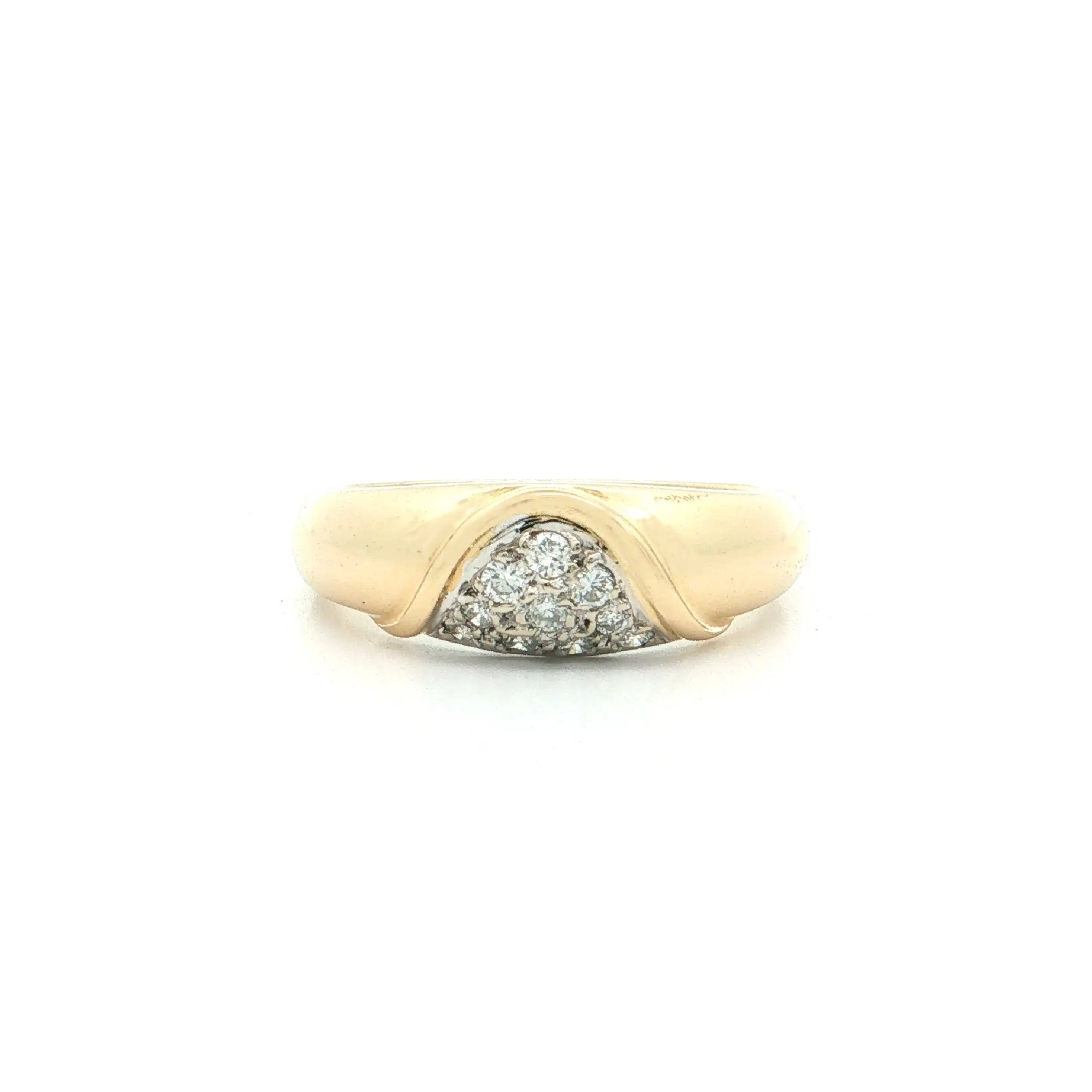 Ring Bicolor mit Brillanten