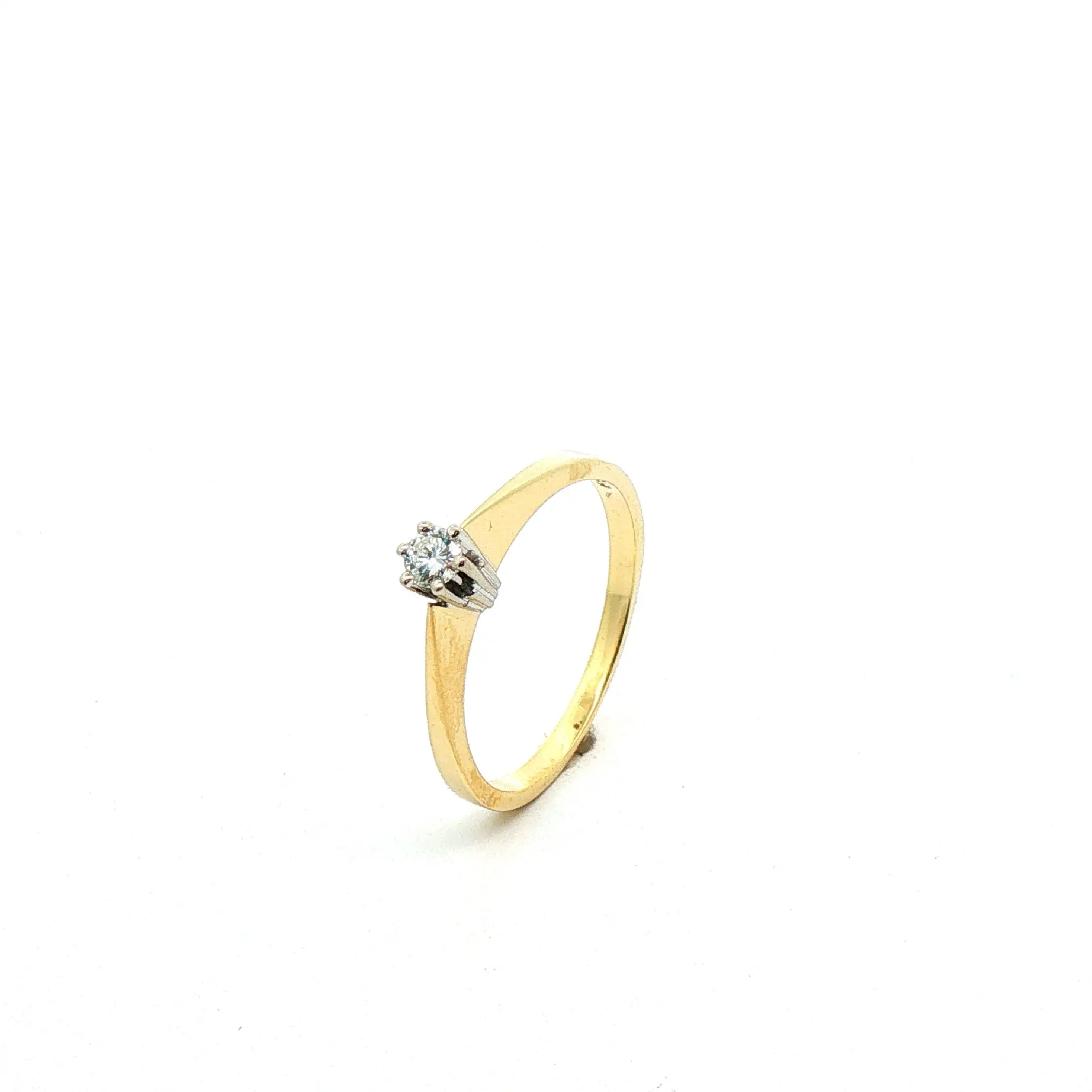 Ring Bicolor mit Brillant Ring Bicolor mit Brillant