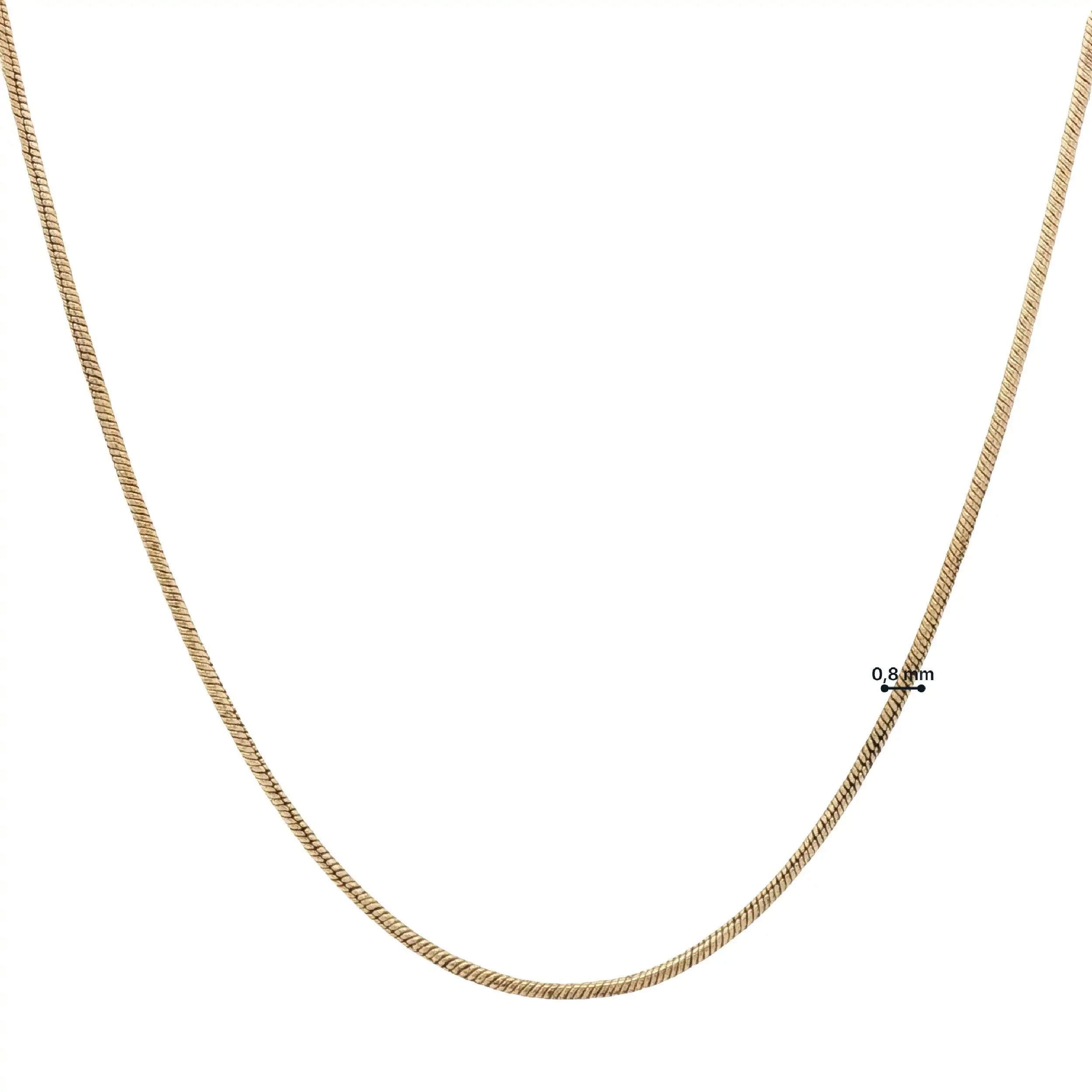 Schlangenkette Gelbgold