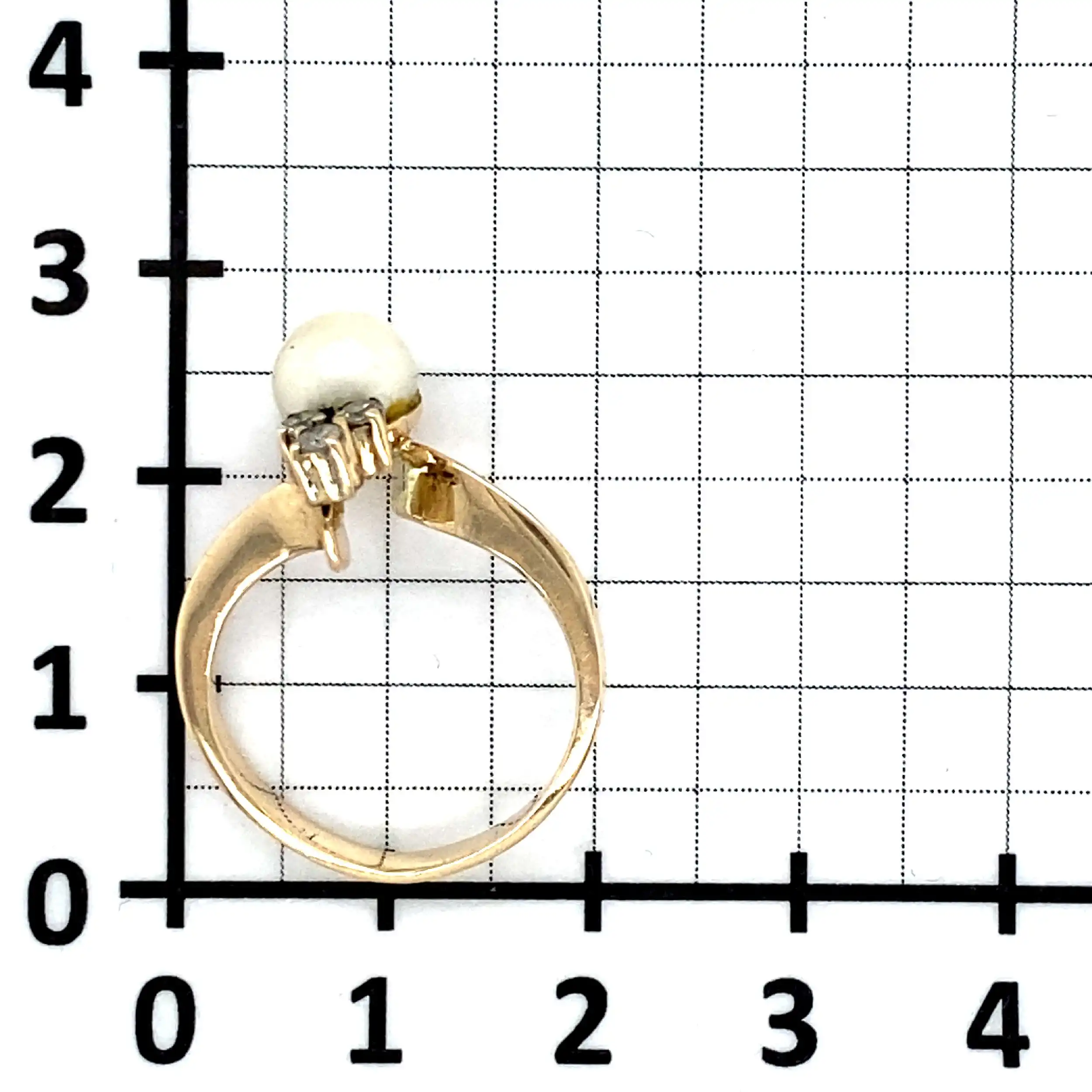 Ringn Gelbgold mit Perle und Brillanten Ringn Gelbgold mit Perle und Brillanten