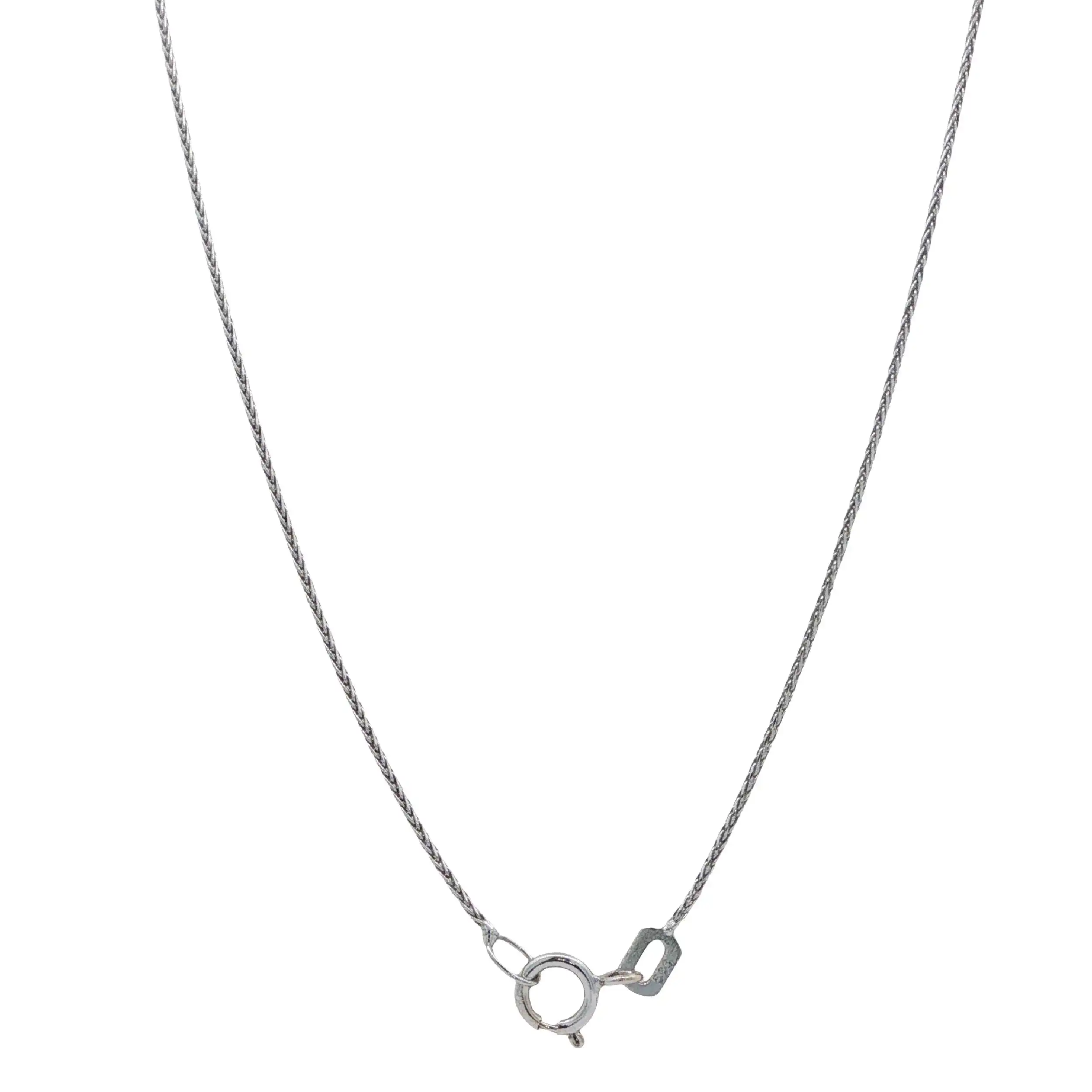 Zopfkette Weißgold Zopfkette Weißgold