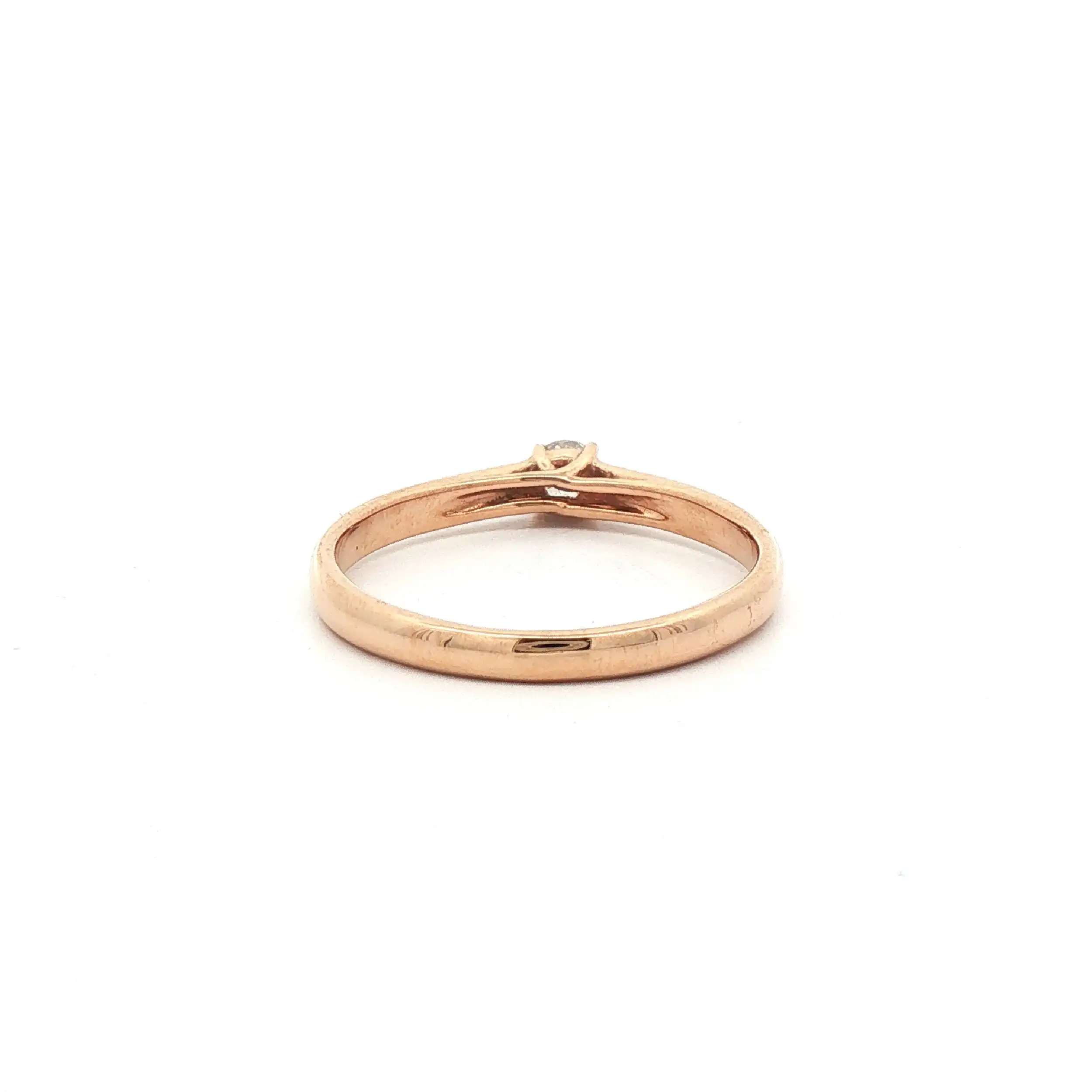 Solitärring Roségold mit Brillant 0,15ct Solitärring Roségold mit Brillant 0,15ct