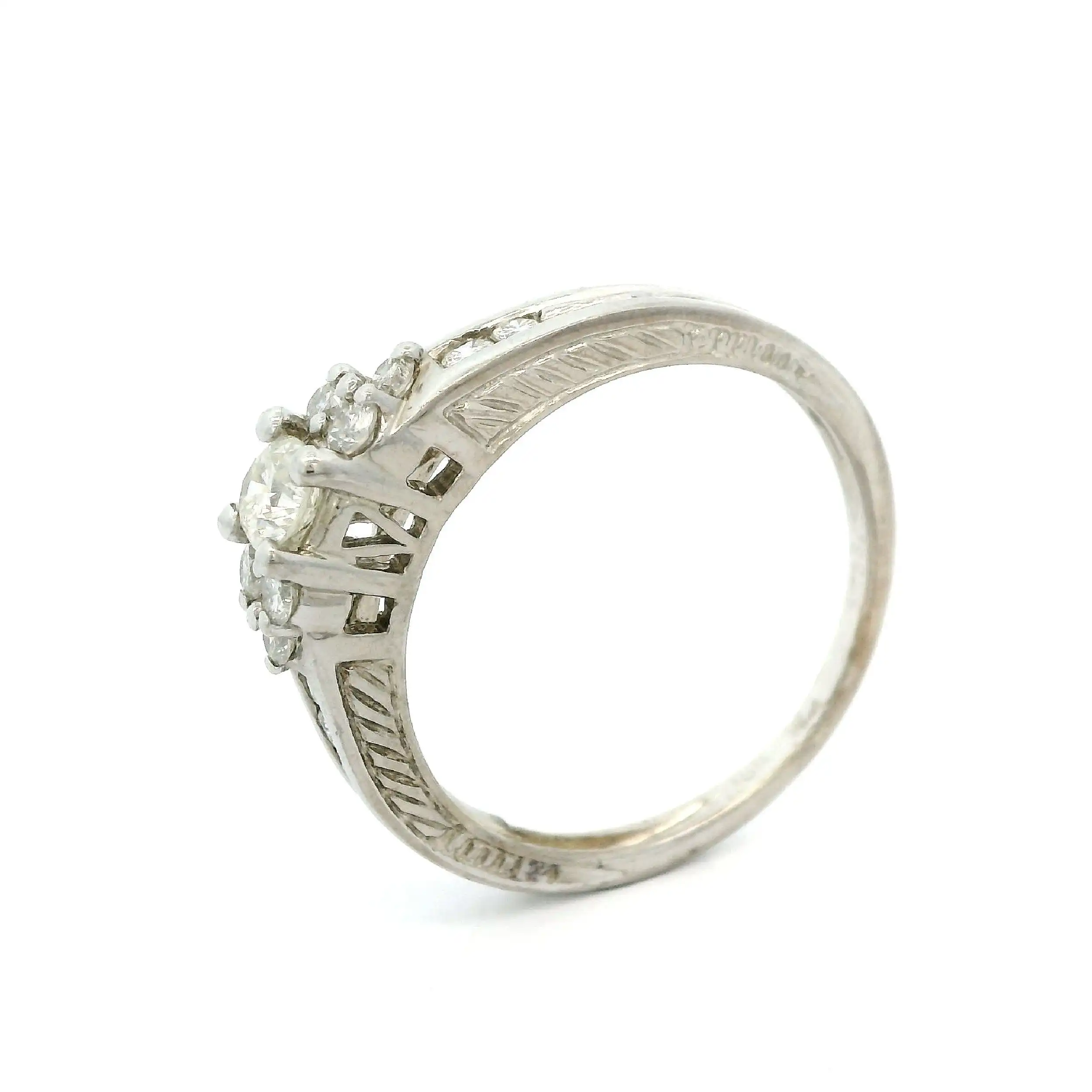Ring Weißgold mit Brillant Ring Weißgold mit Brillant