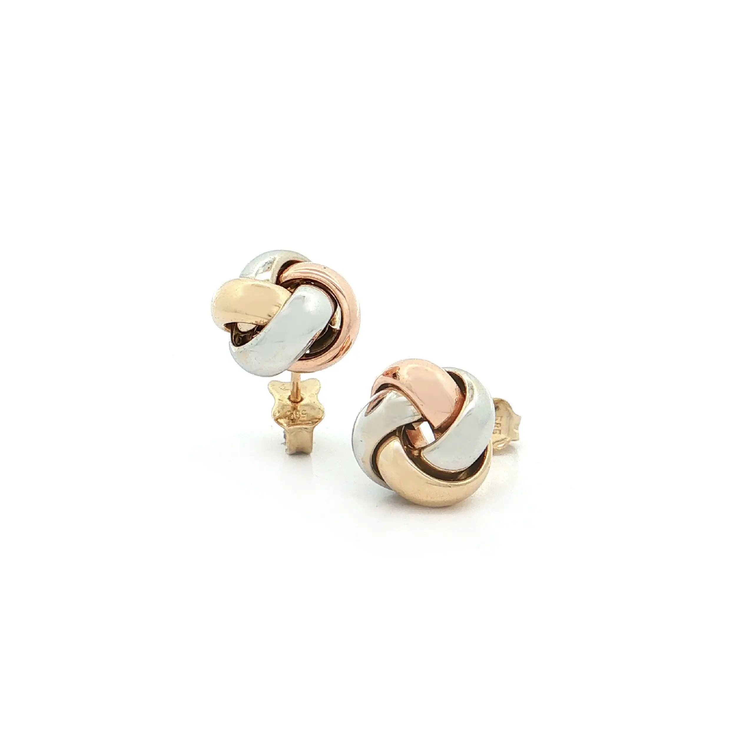 Ohrstecker Tricolor "Knoten"
