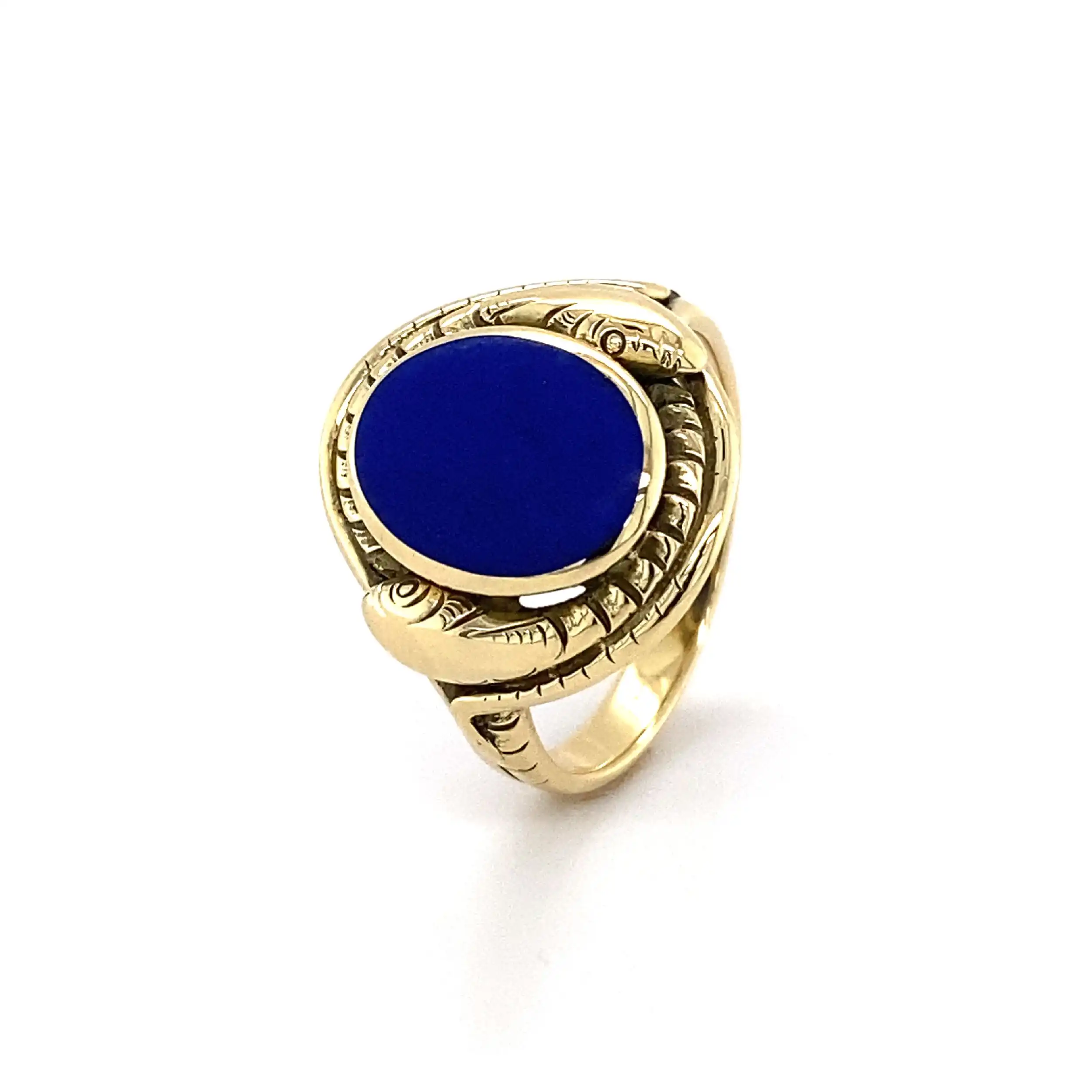 Ring Gelbgold mit Lapislazuli Ring Gelbgold mit Lapislazuli