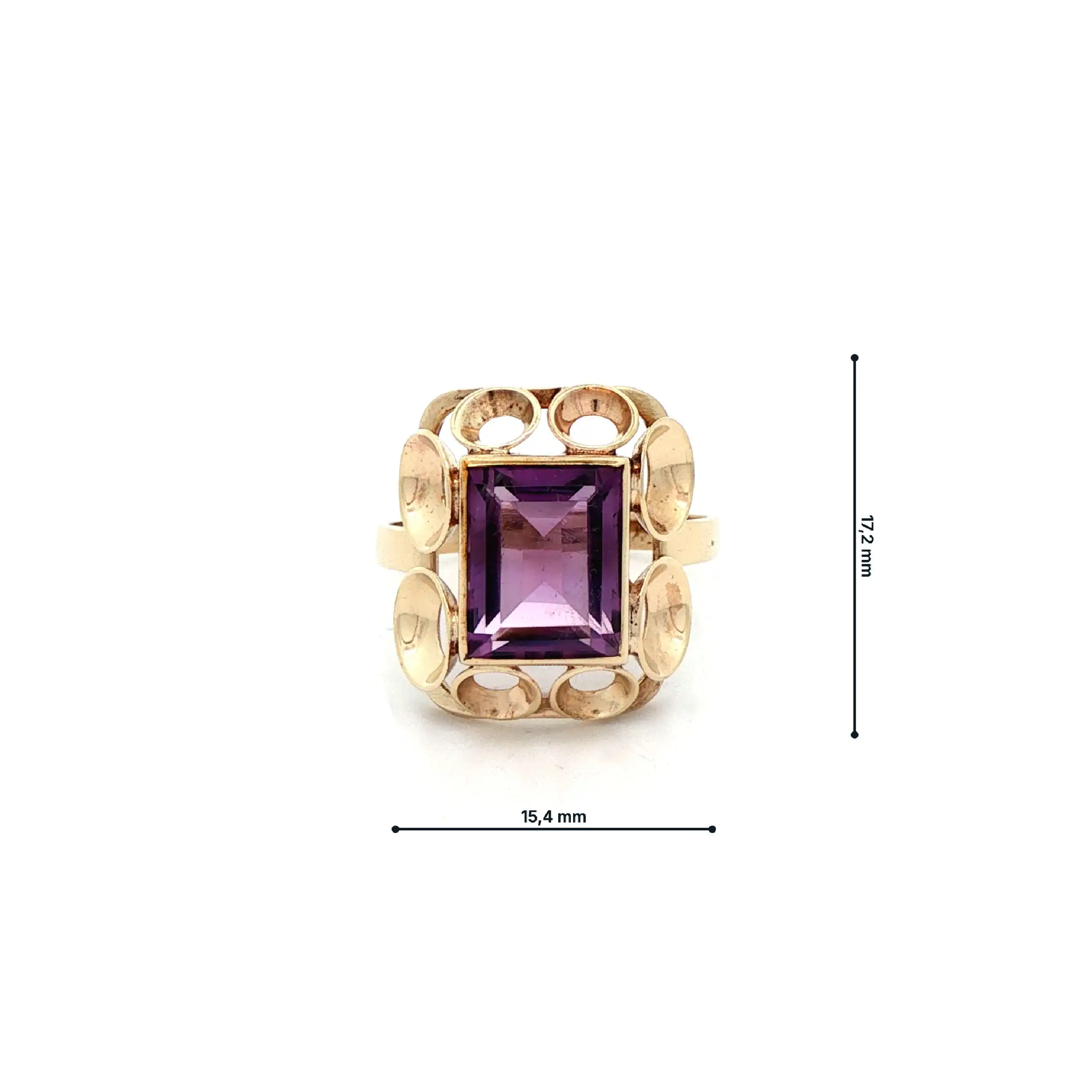 Ring Gelbgold mit Amethyst Ring Gelbgold mit Amethyst
