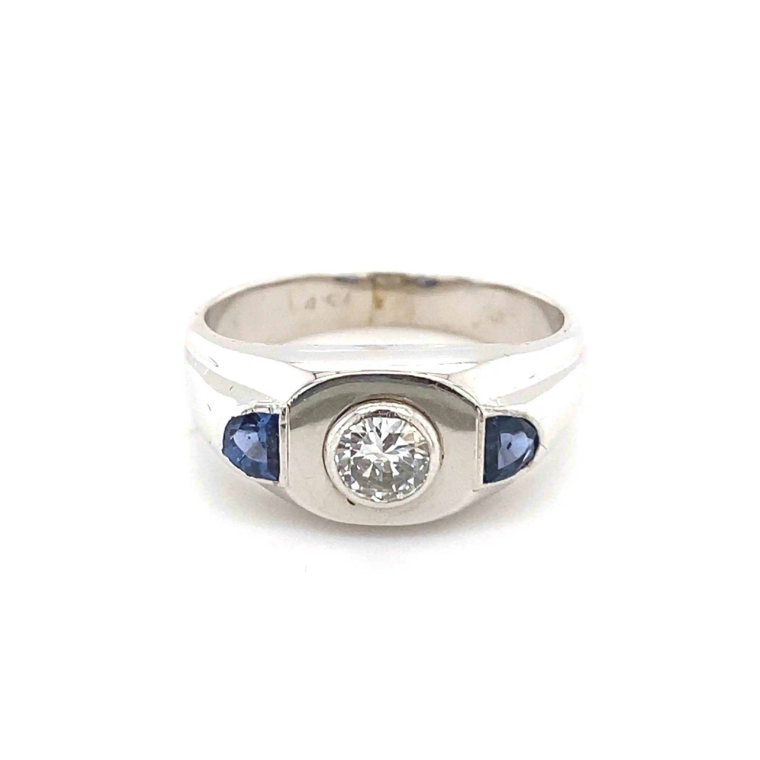 Ring Weißgold mit Saphiren & Brillant