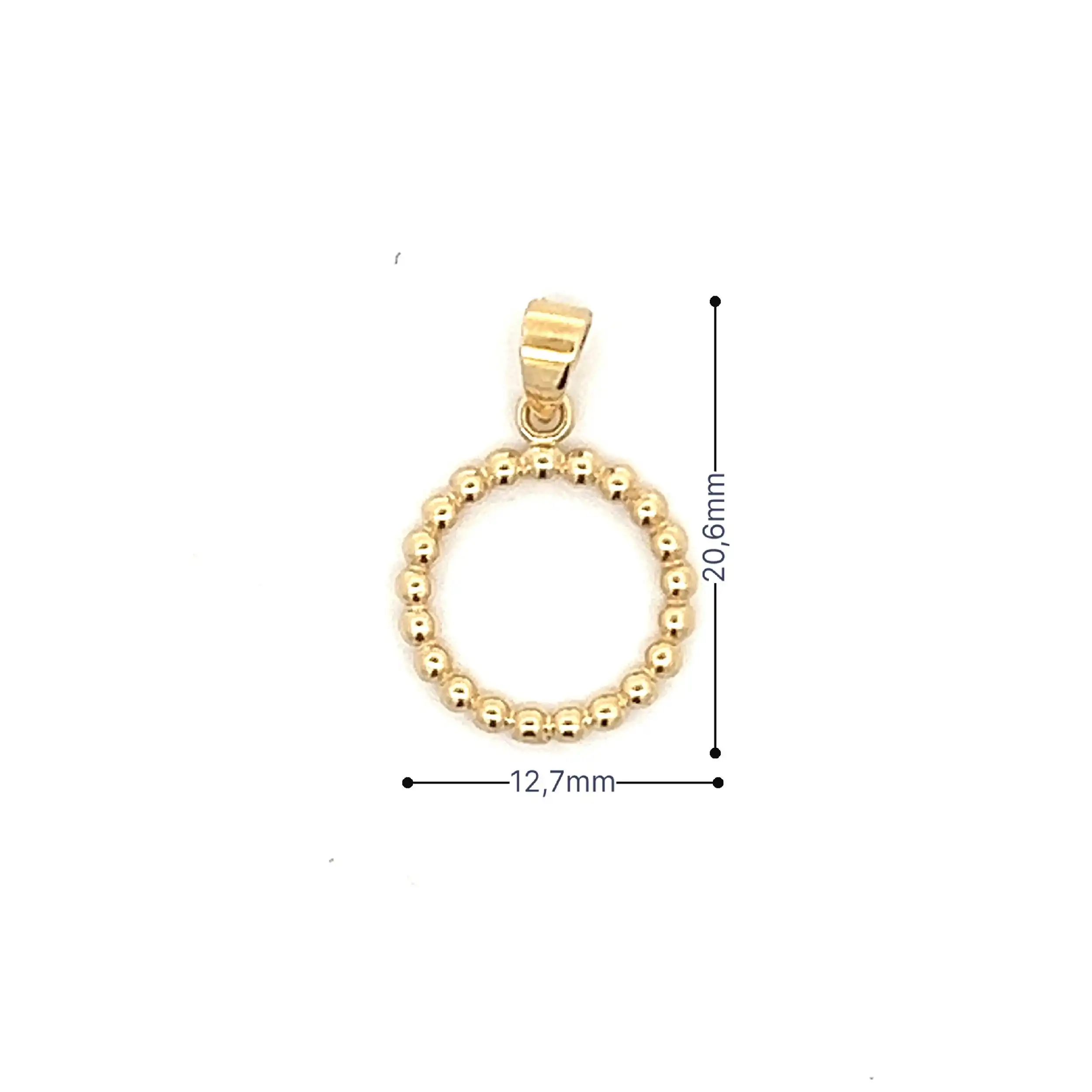 Anhänger Gelbgold "Ring" Kügelchen Anhänger Gelbgold "Ring" Kügelchen