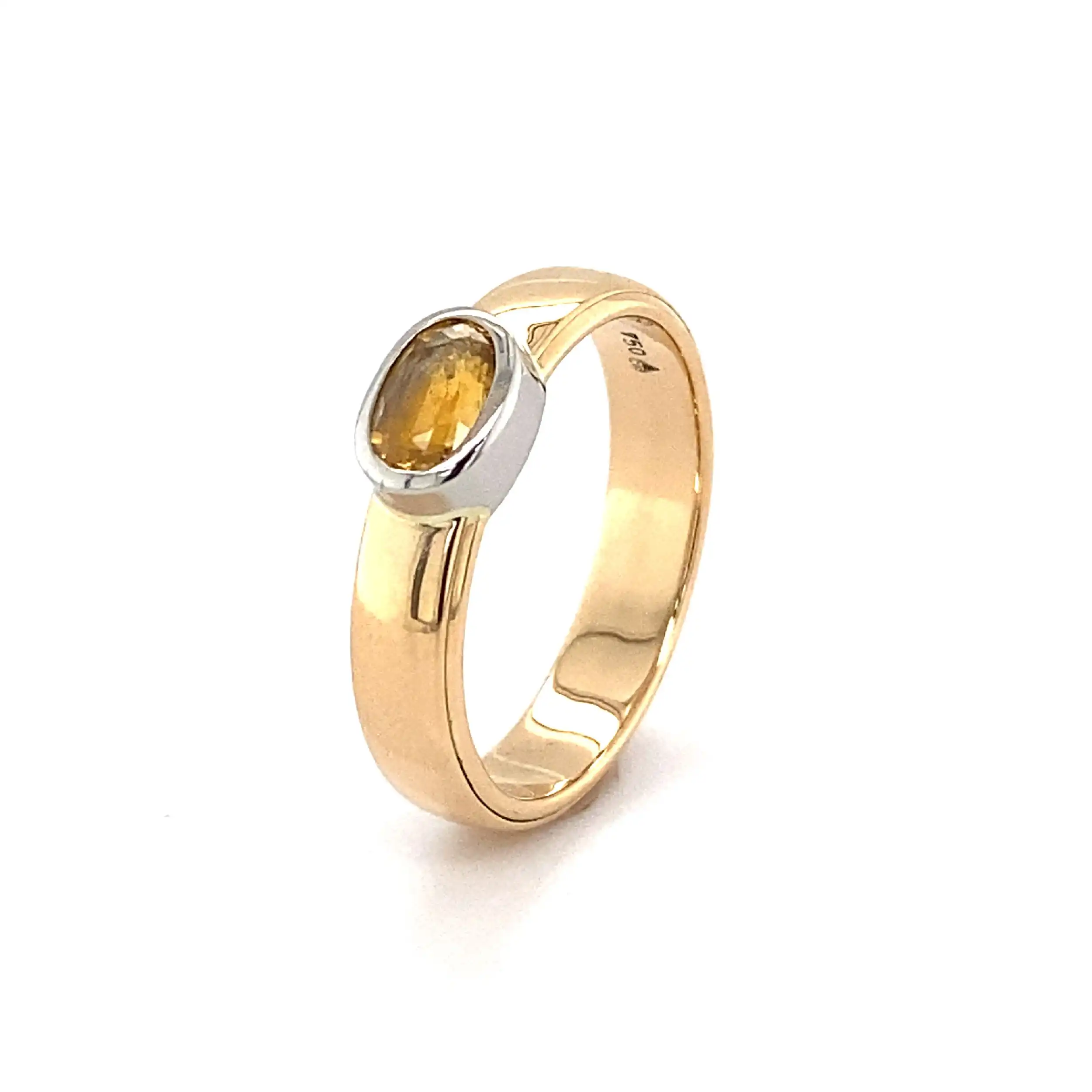 Ring Bicolor mit gelbem Tansanit
