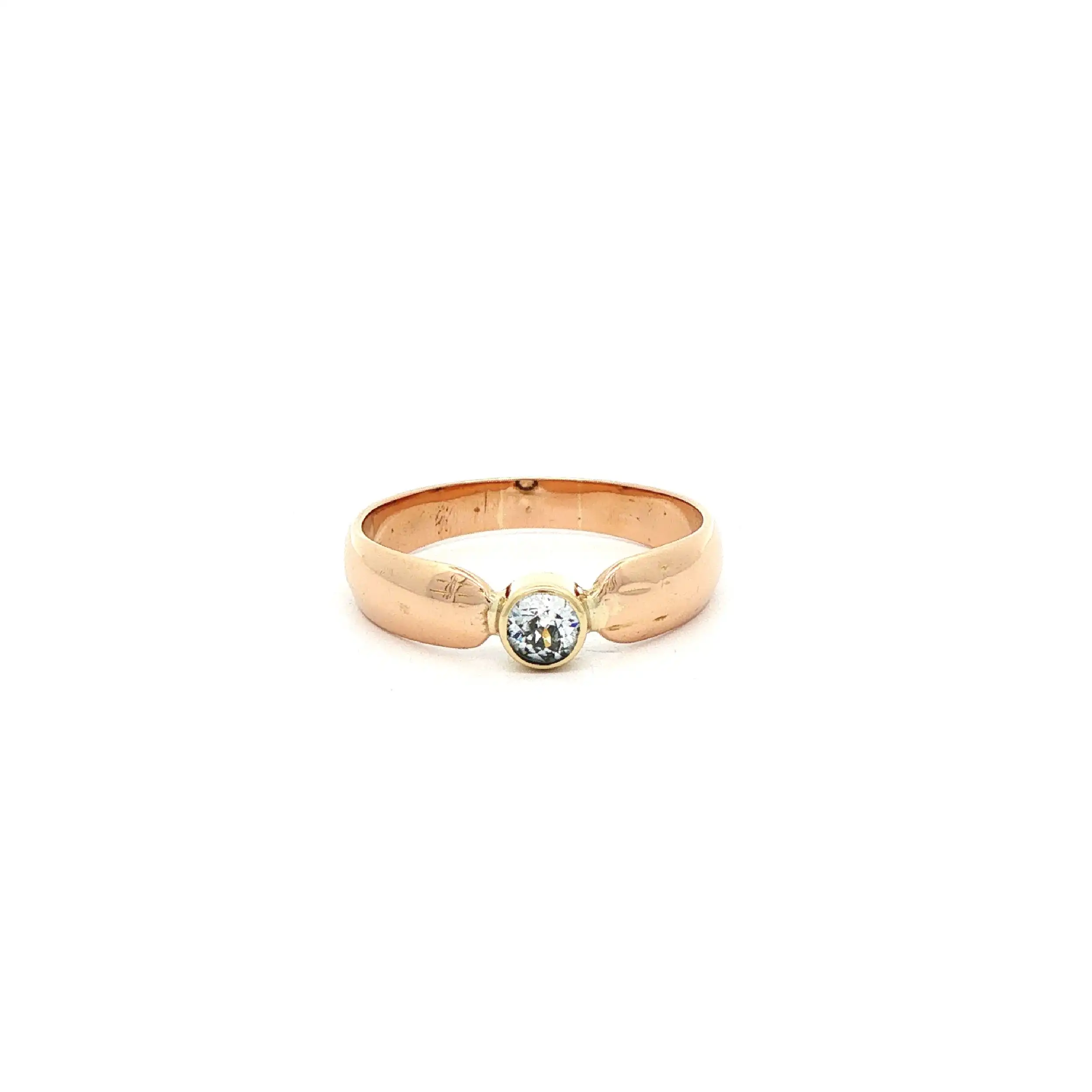 Ring Gelbgold mit Diamant Ring Gelbgold mit Diamant